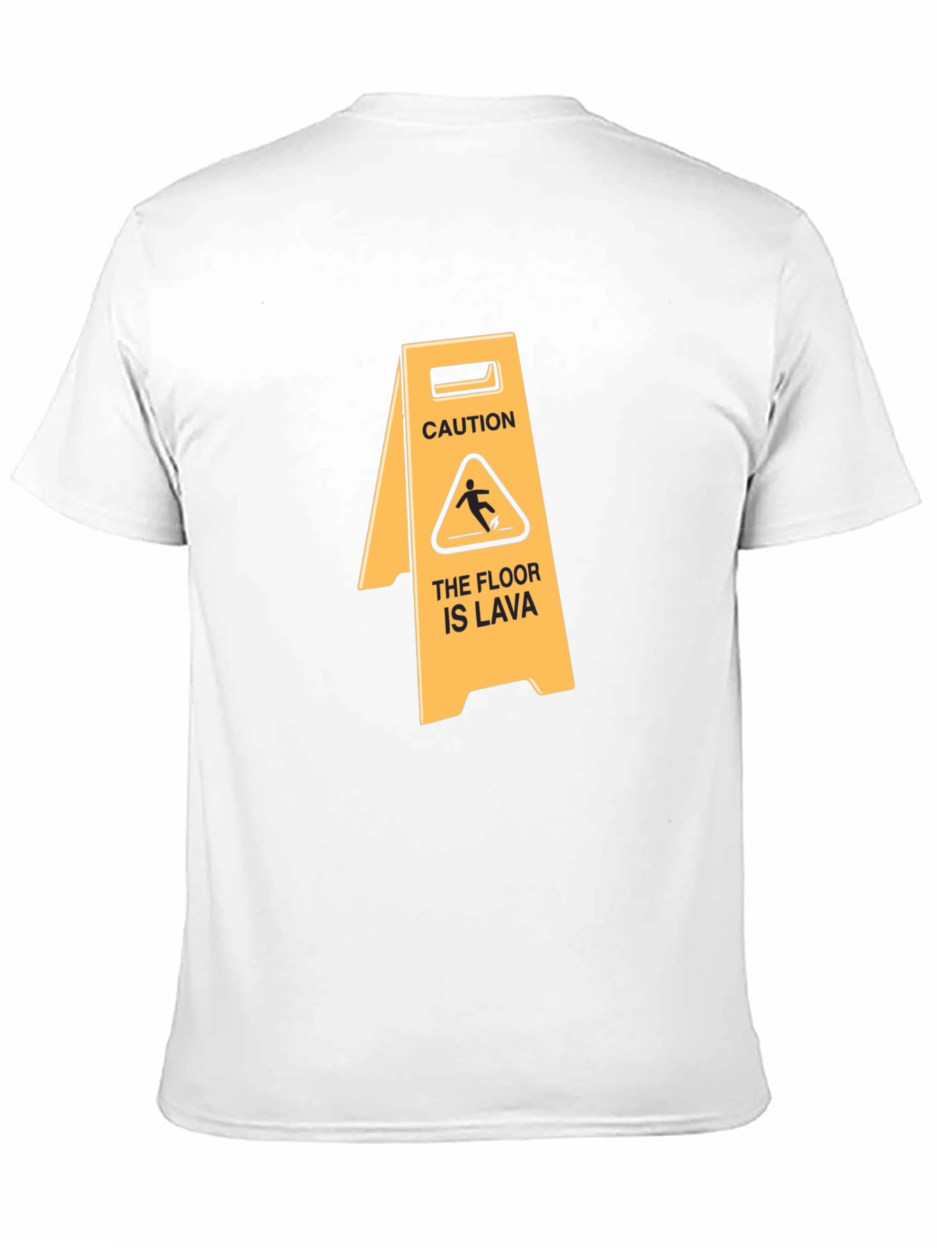 Caution The Floor Is Lava Funny Graphic T-Shirt