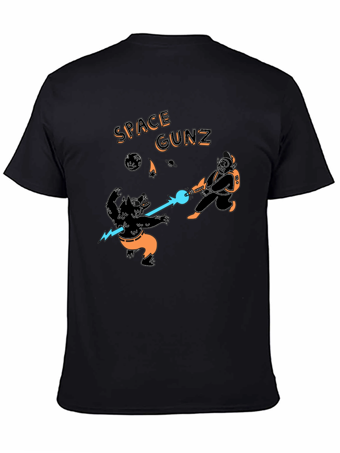 Space Gunz Graphic Tee - Sci-Fi Design