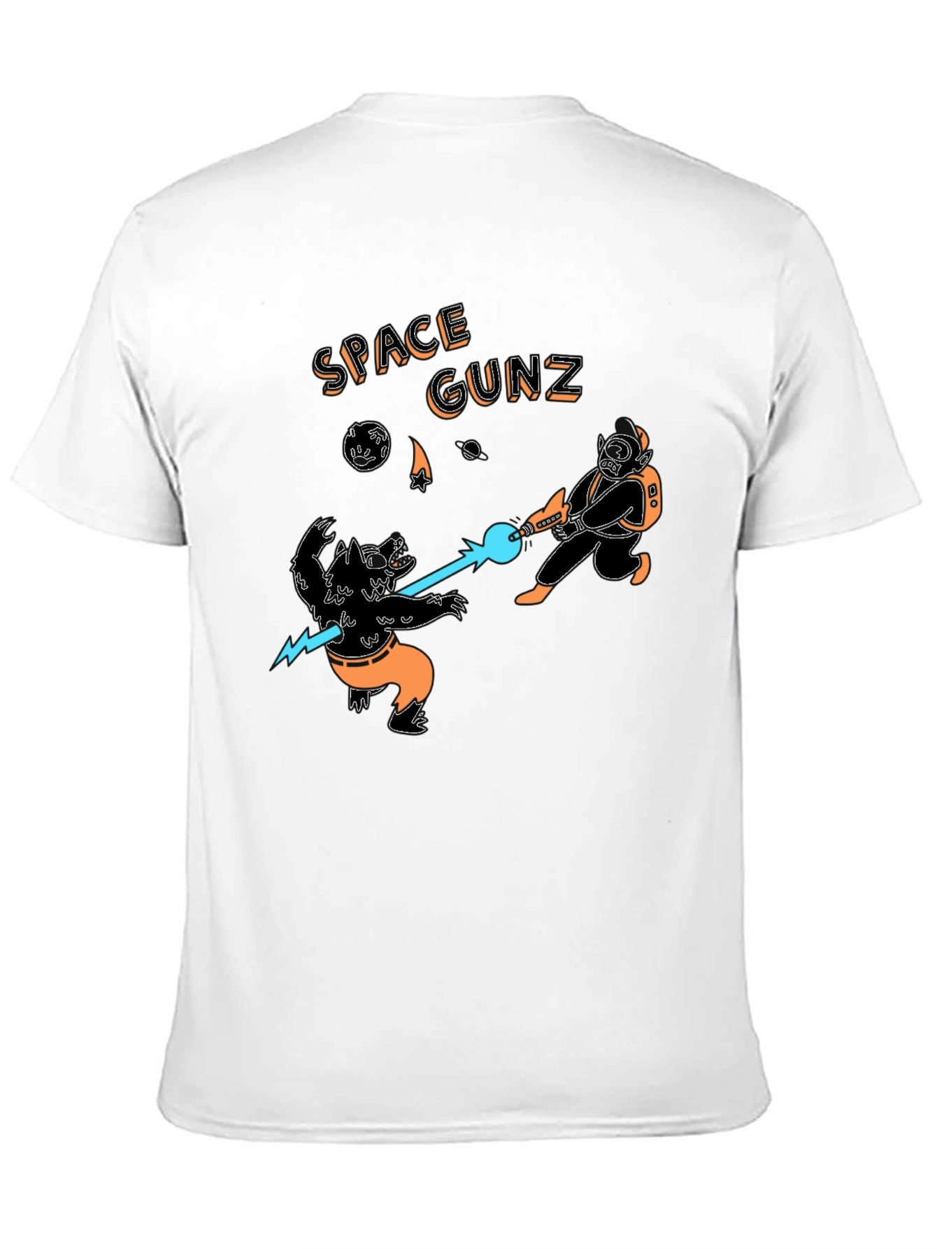 Space Gunz Graphic Tee - Sci-Fi Design