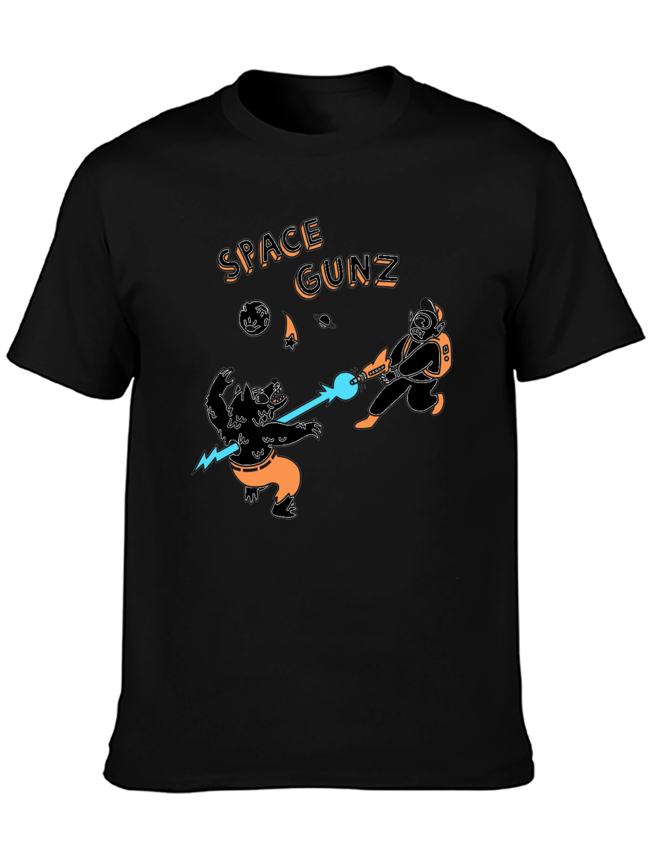 Space Gunz Graphic Tee - Sci-Fi Design