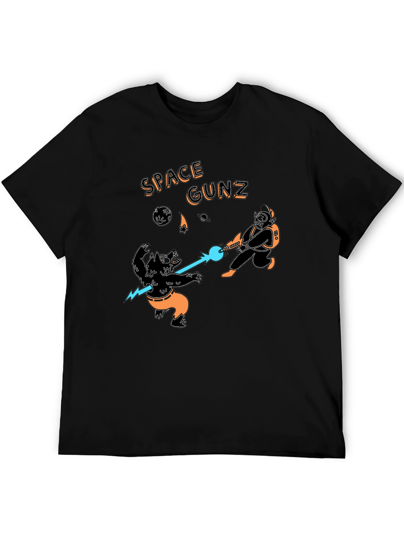 Space Gunz Graphic Tee - Sci-Fi Design