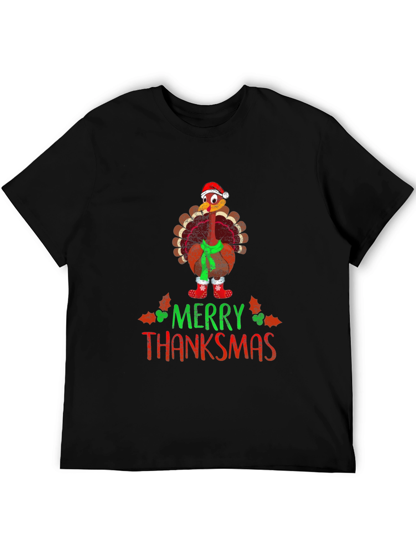 Merry Thanksmas Turkey Graphic Tee