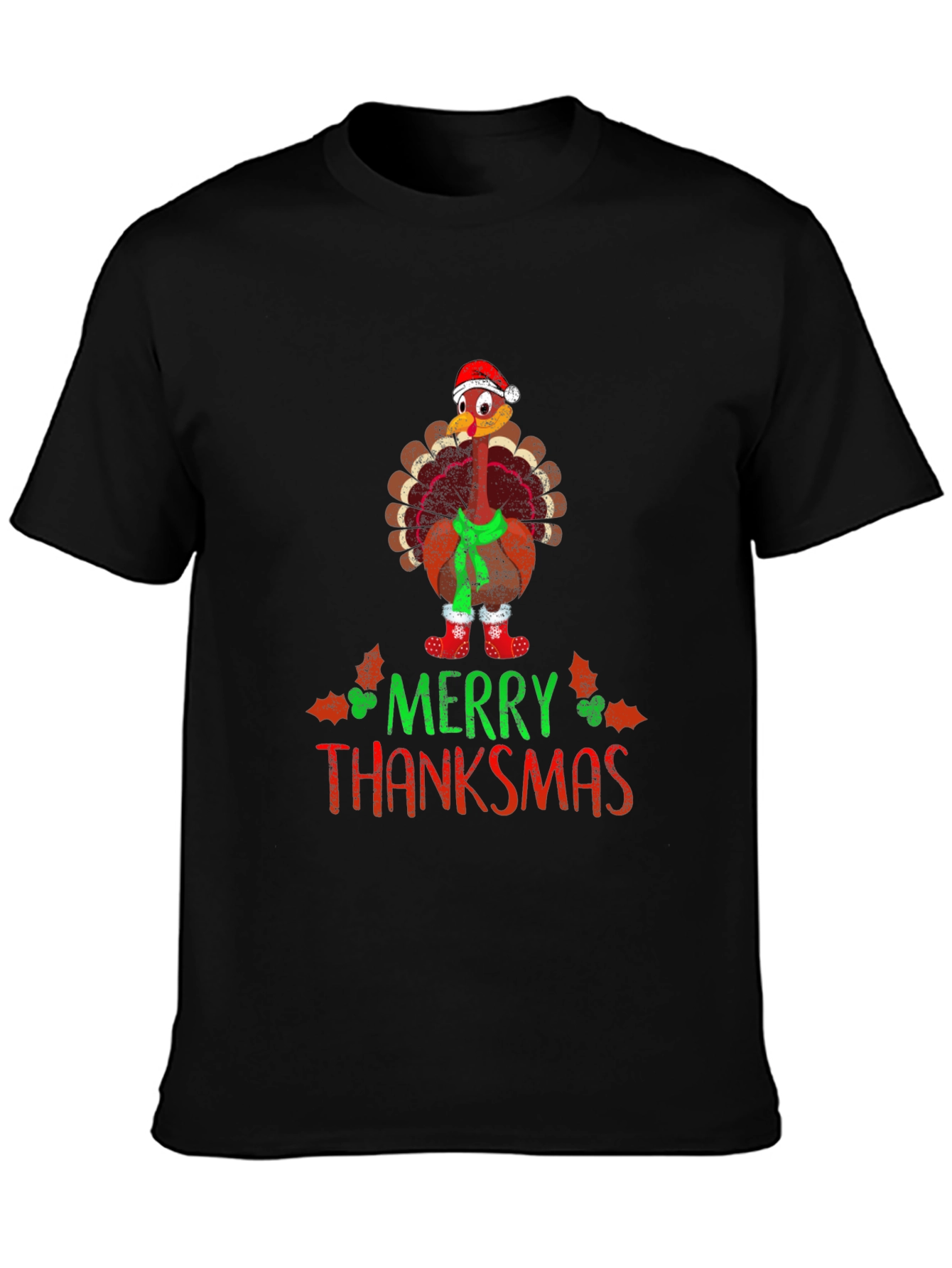 Merry Thanksmas Turkey Graphic Tee