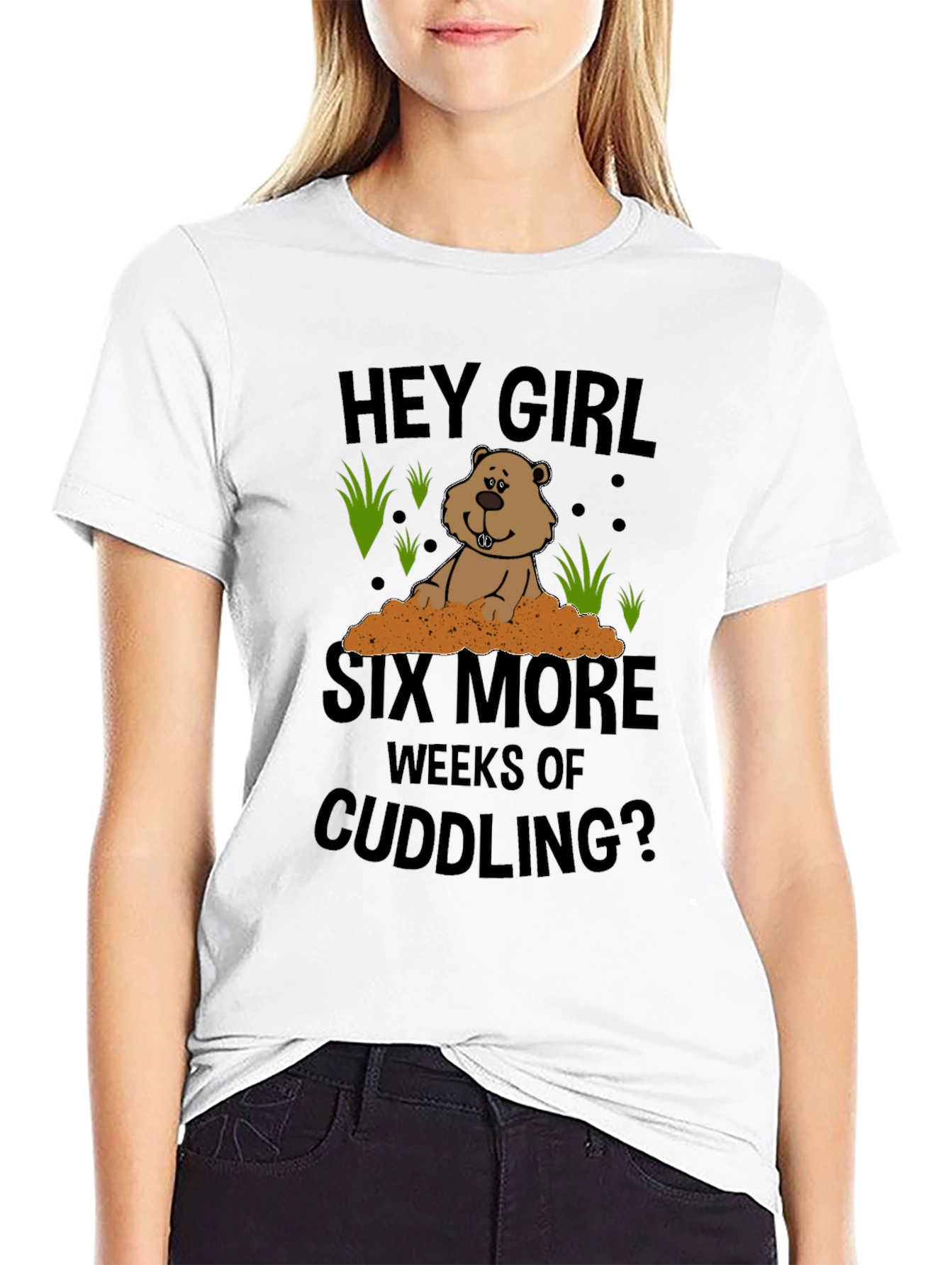 Hey Girl Cuddling T-Shirt