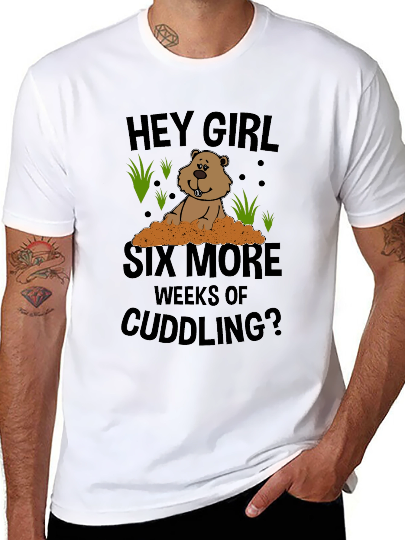 Hey Girl Cuddling T-Shirt