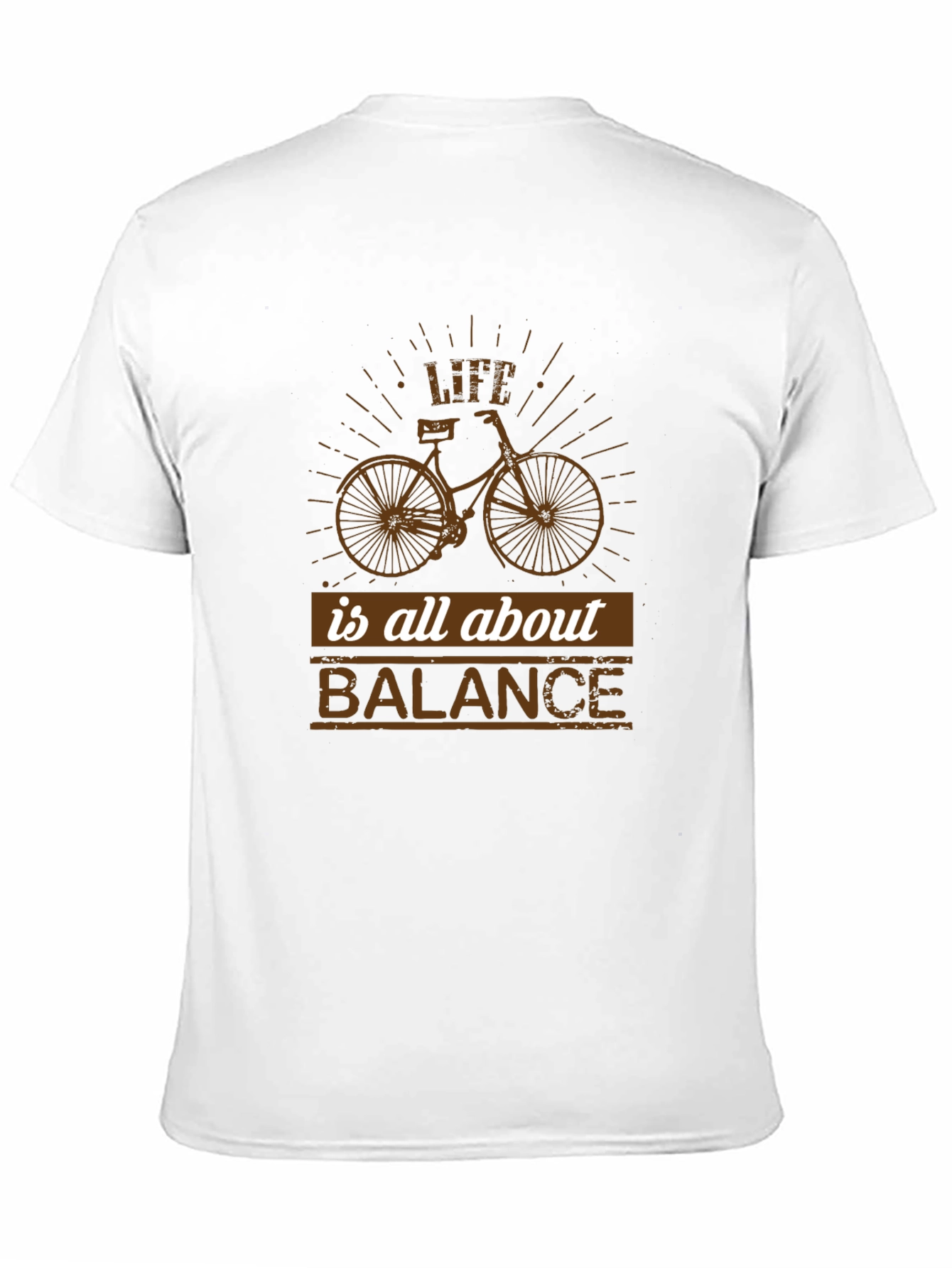 Life is All About Balance Bicycle Graphic T-Shirt