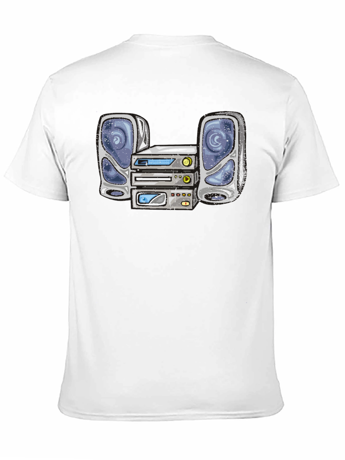 Retro Stereo System Graphic T-Shirt