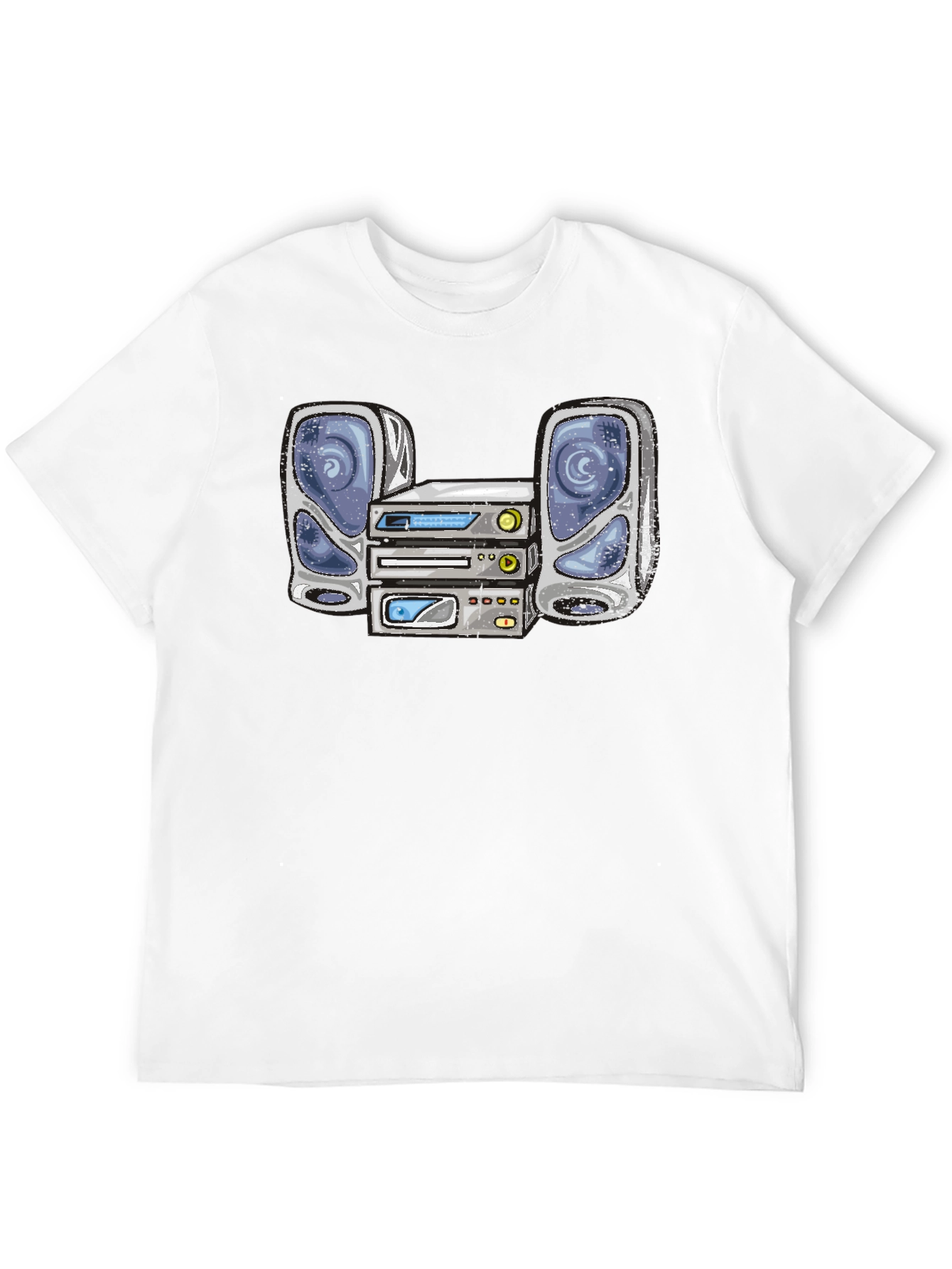 Retro Stereo System Graphic T-Shirt