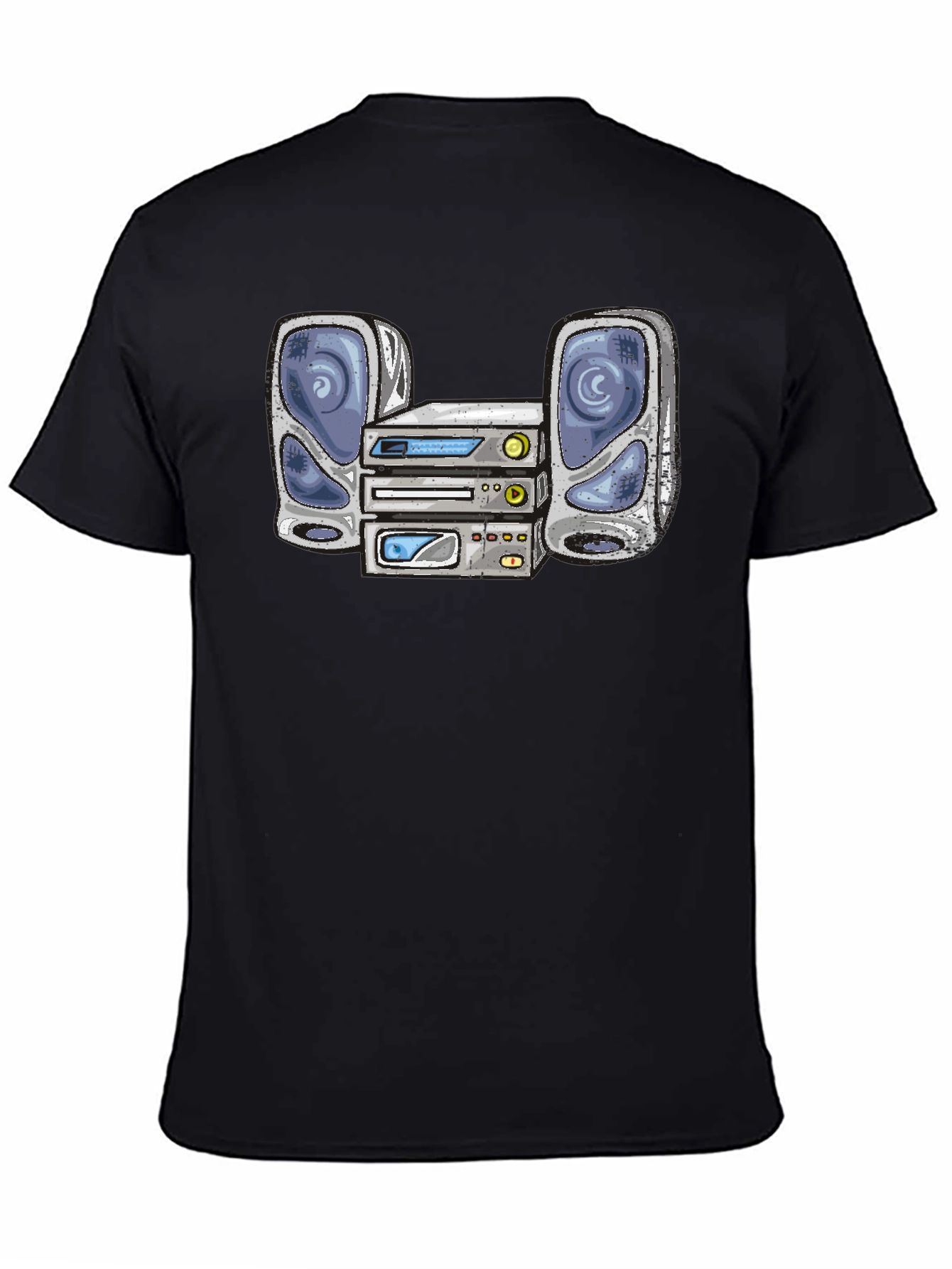 Retro Stereo System Graphic T-Shirt