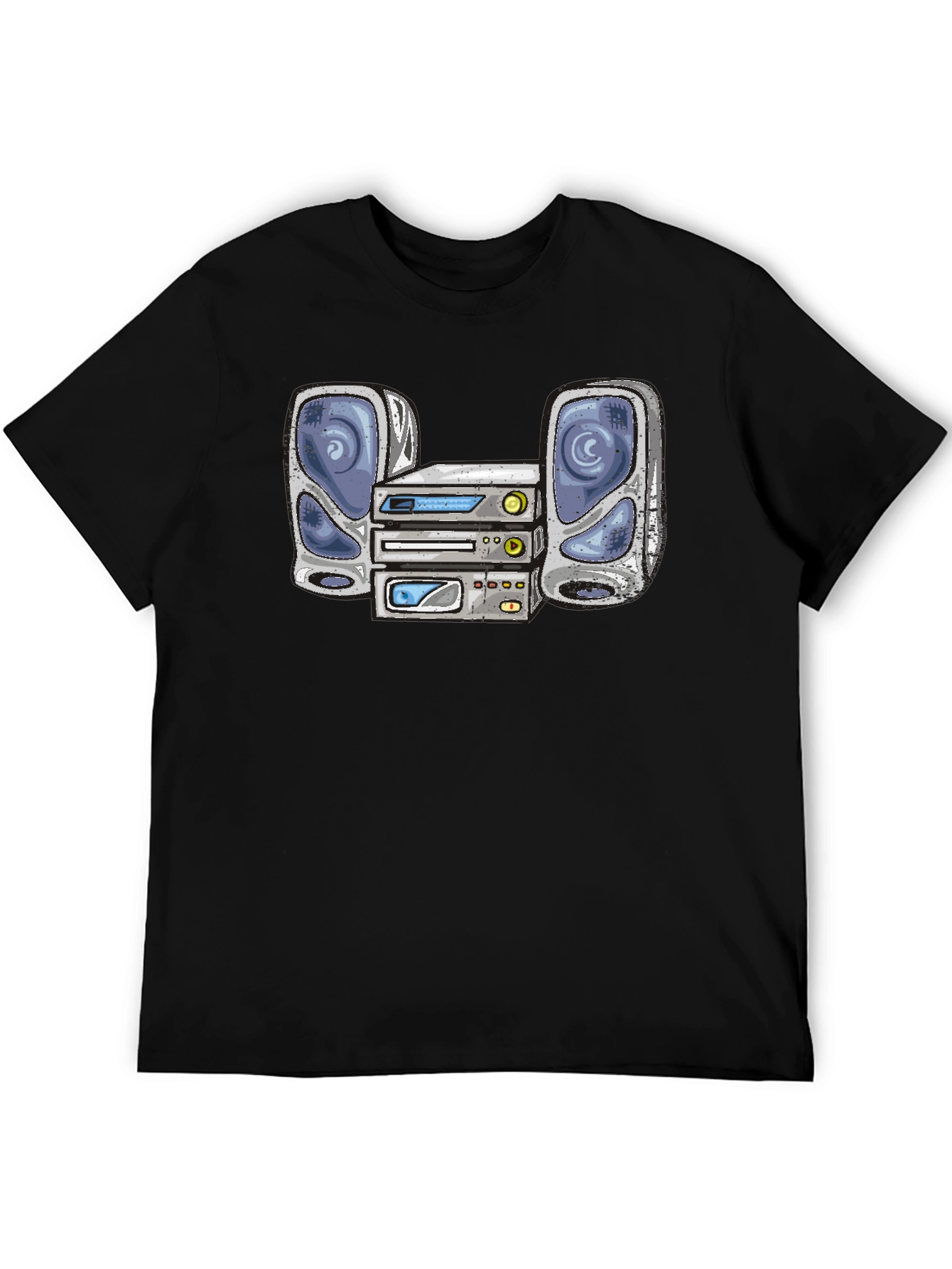 Retro Stereo System Graphic T-Shirt