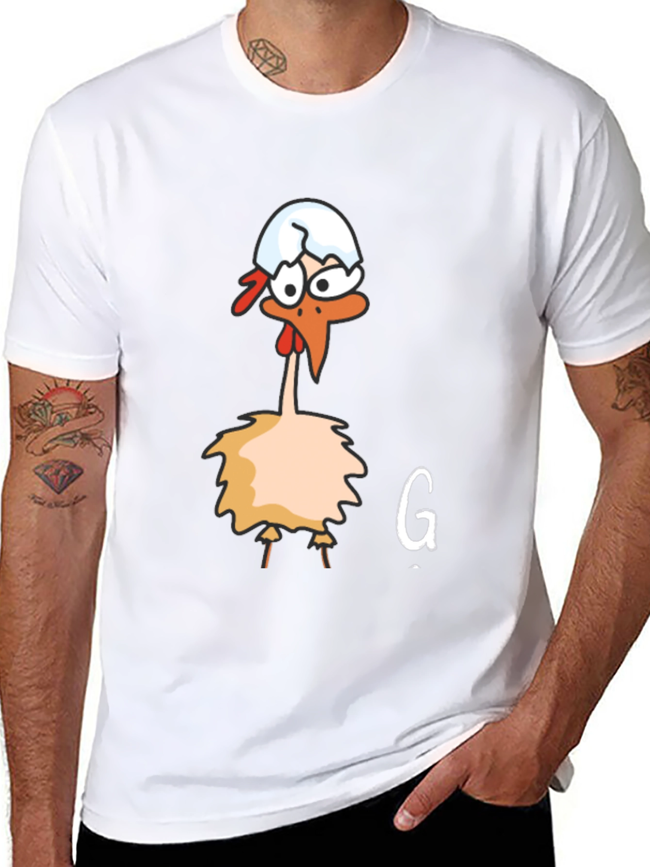 Funny Chicken Egg T-Shirt - Quirky Graphic Tee