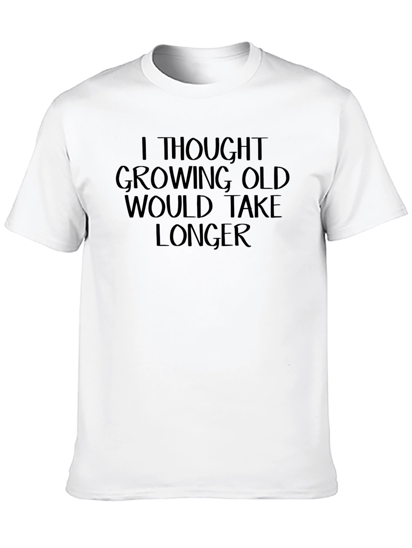 Funny Growing Old Graphic Mens T-Shirt