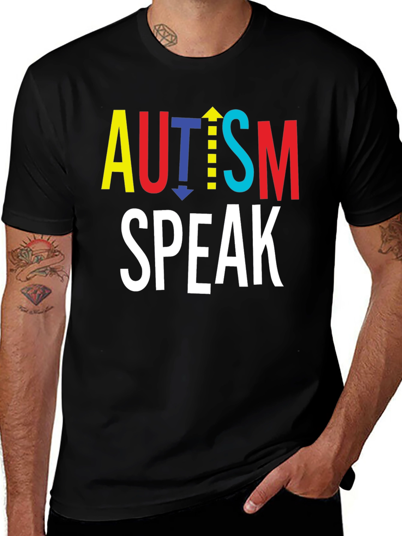 Autism Speaks Graphic Tee - Black