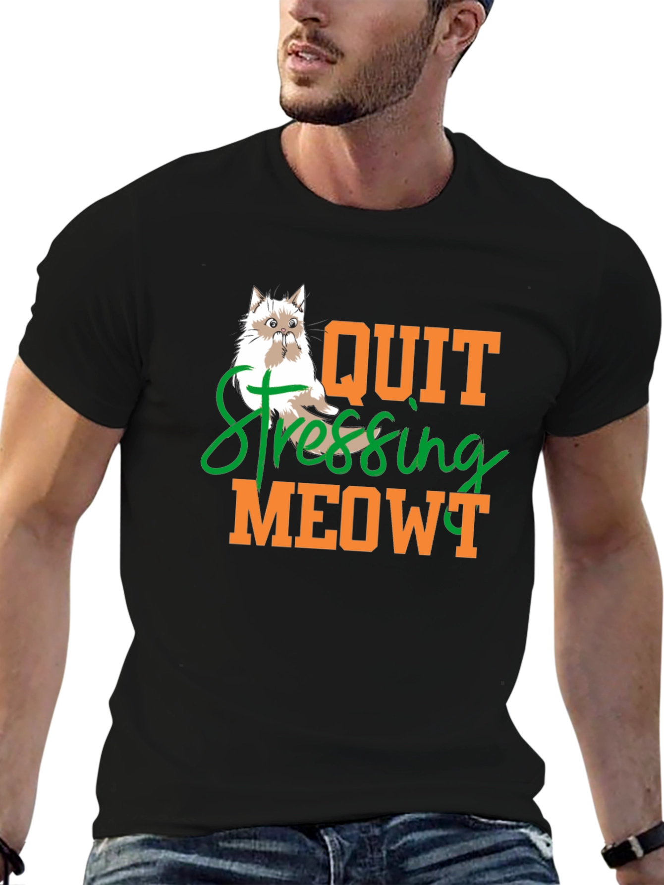 Quit Stressing Meowt Cat T-Shirt