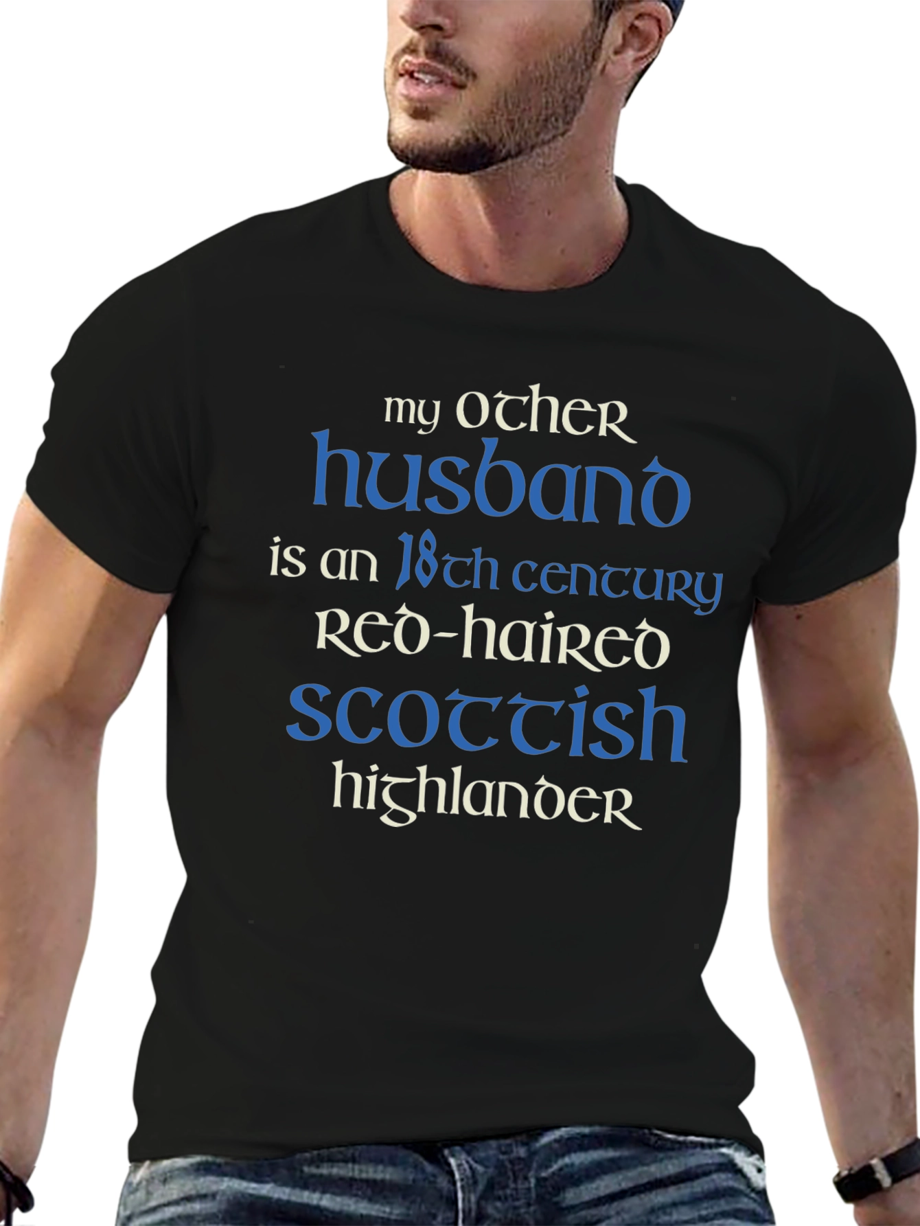 My Other Husband Scottish Highlander T-Shirt
