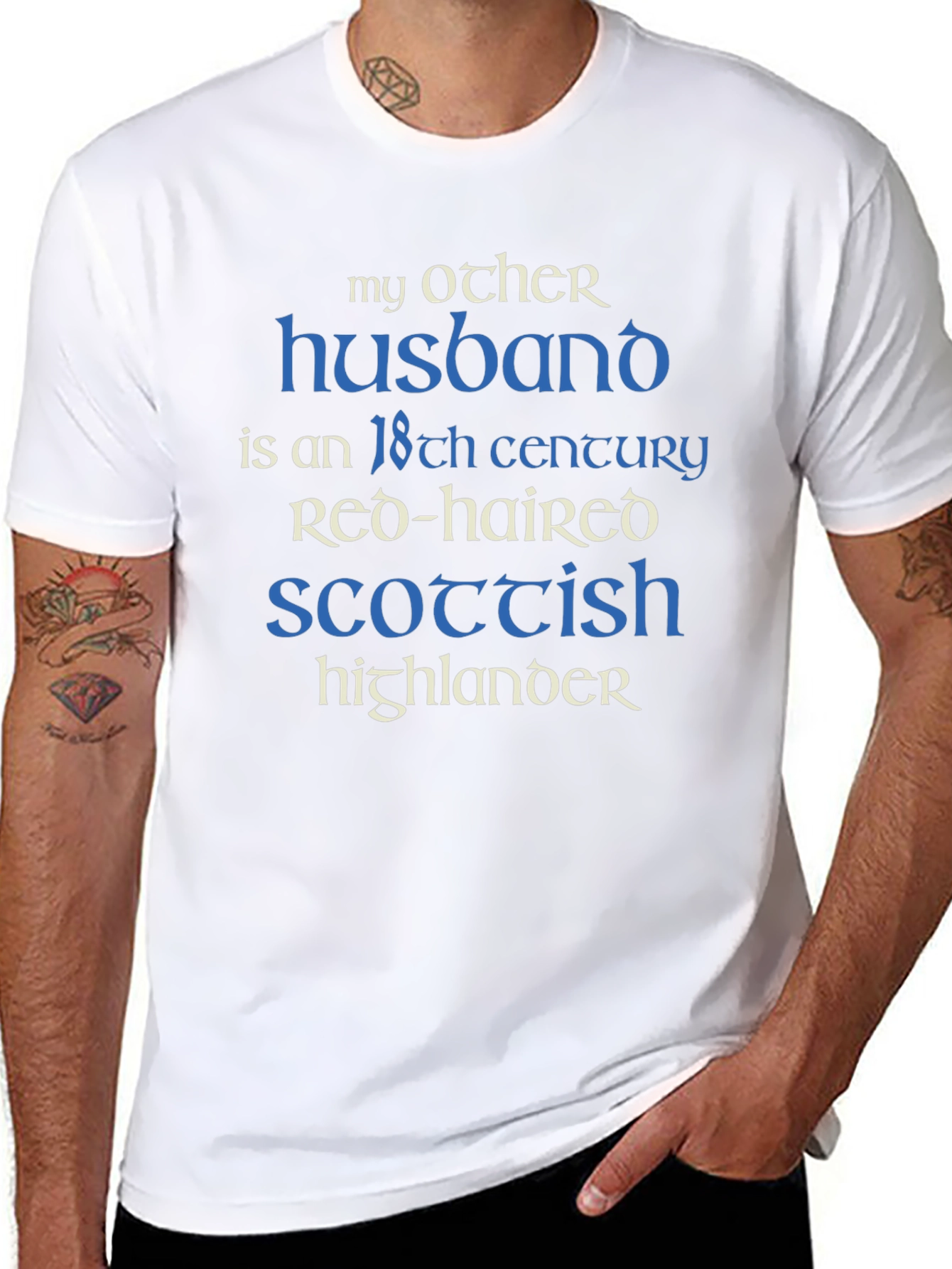 My Other Husband Scottish Highlander T-Shirt