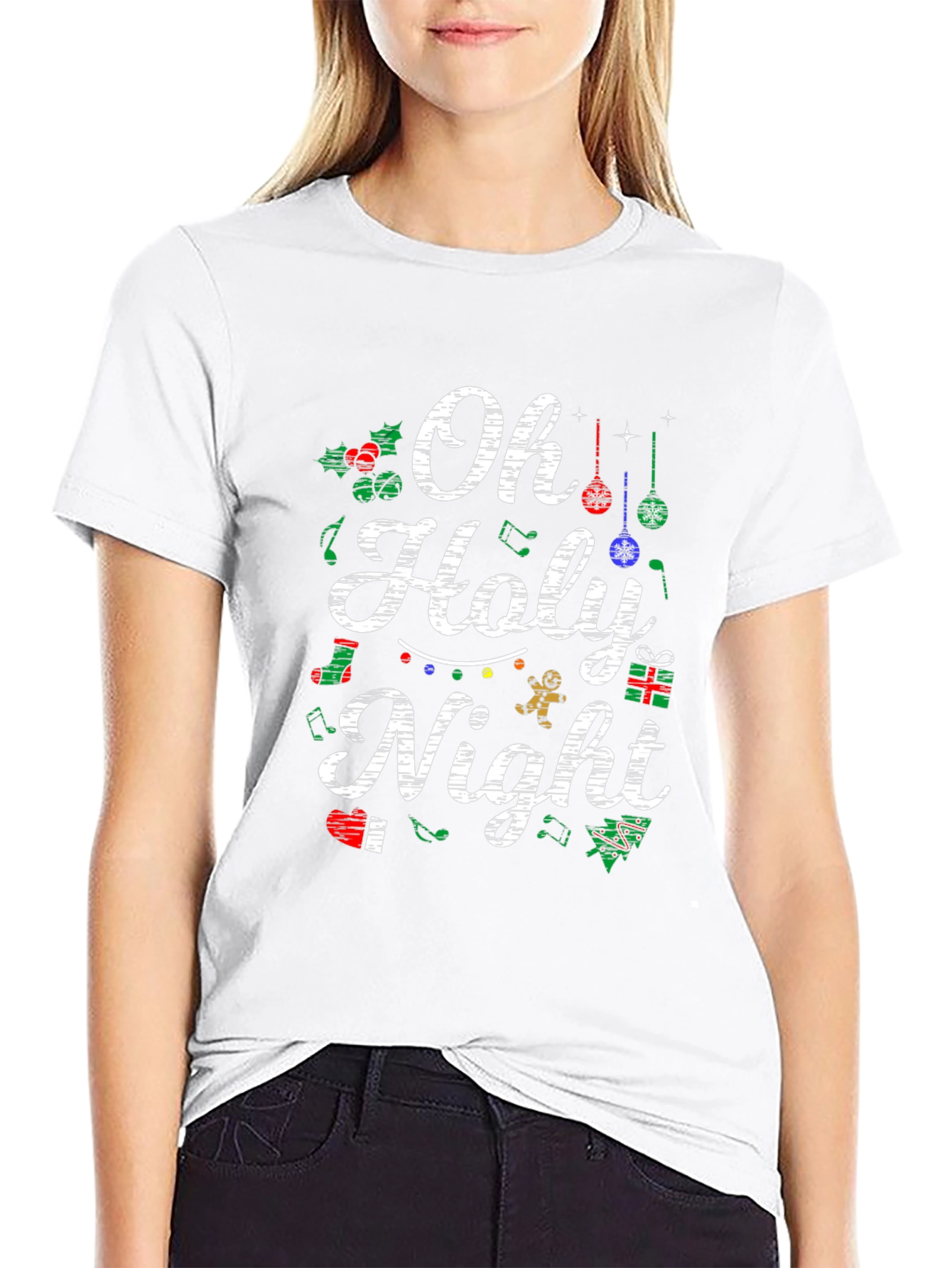 Oh Holy Night Christmas T-Shirt - Holiday Tee