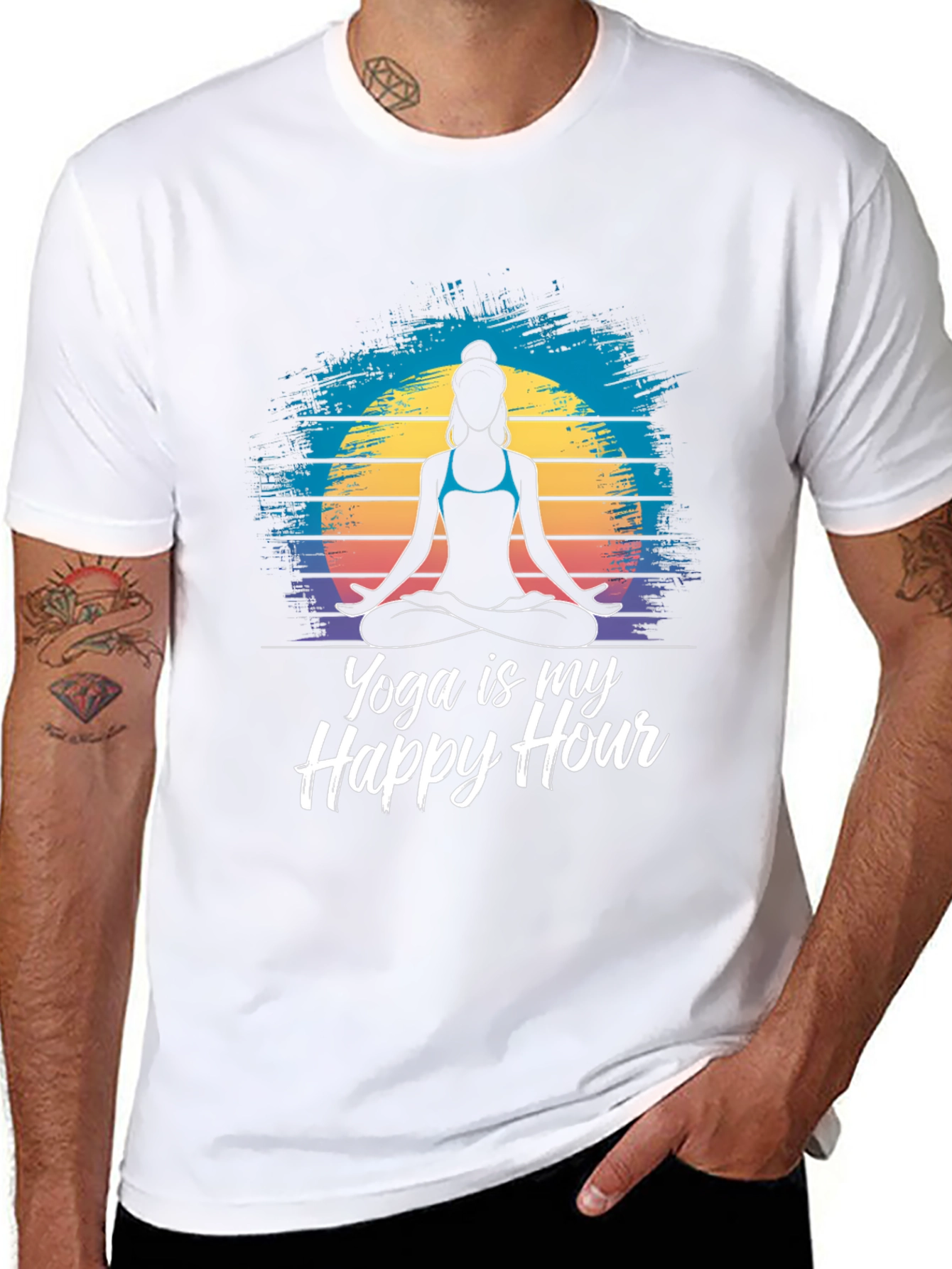 Yoga is My Happy Hour Graphic Tee