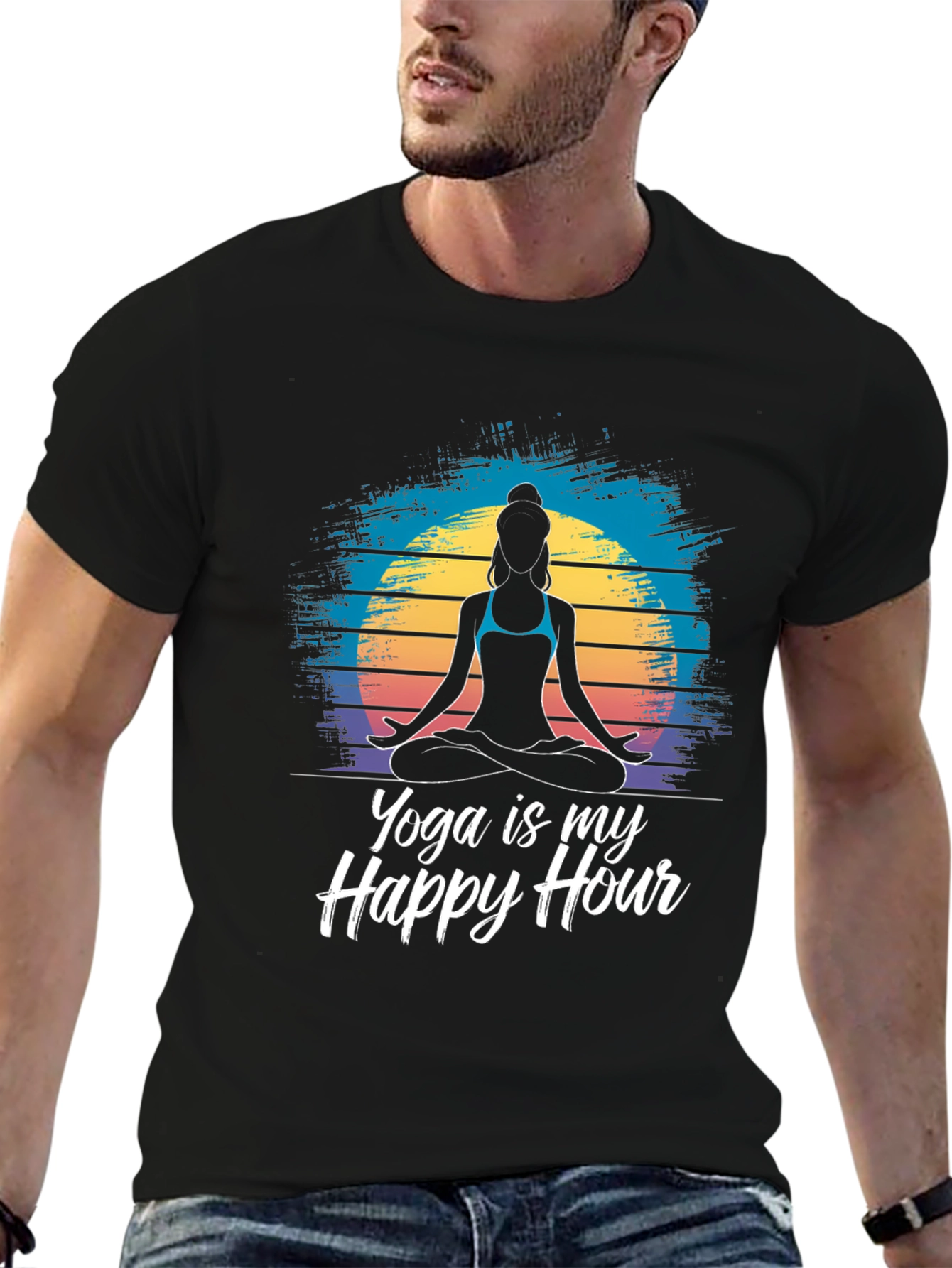 Yoga is My Happy Hour Graphic Tee