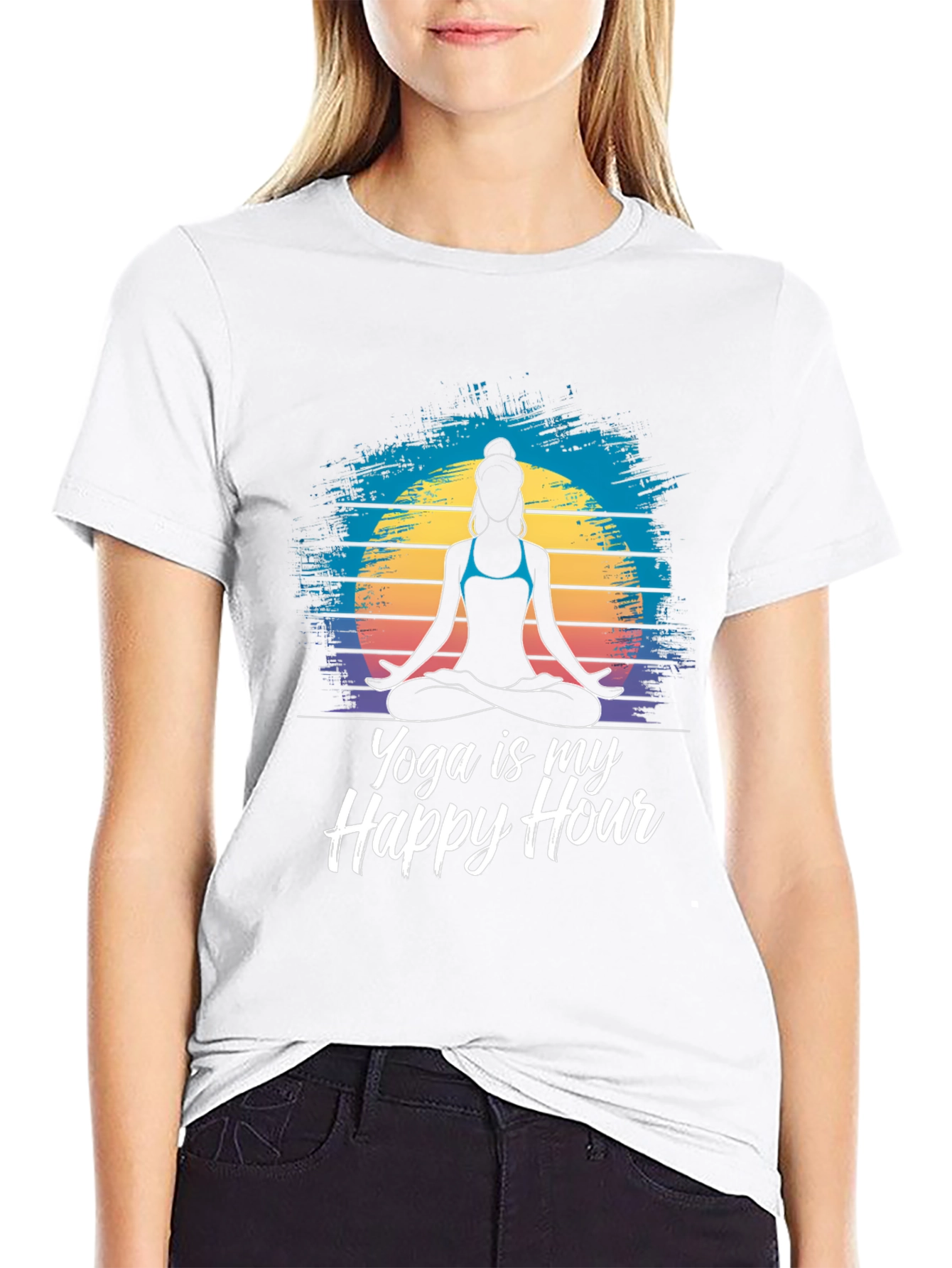 Yoga is My Happy Hour Graphic Tee