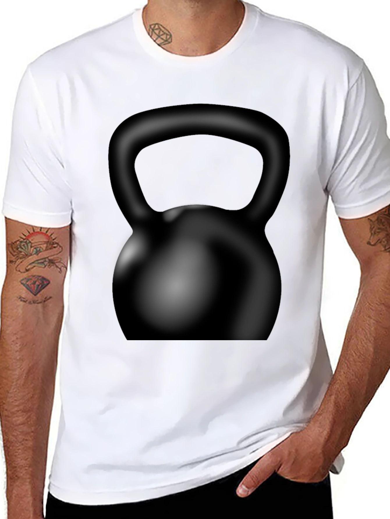 Kettlebell Graphic Black T-Shirt