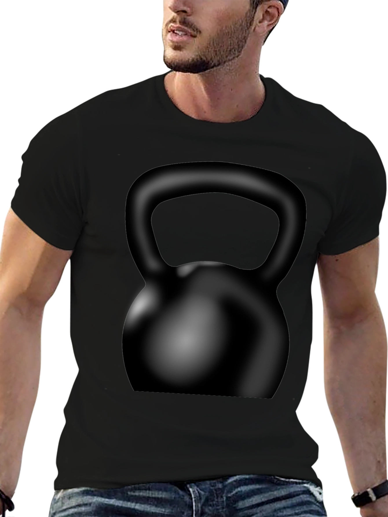 Kettlebell Graphic Black T-Shirt