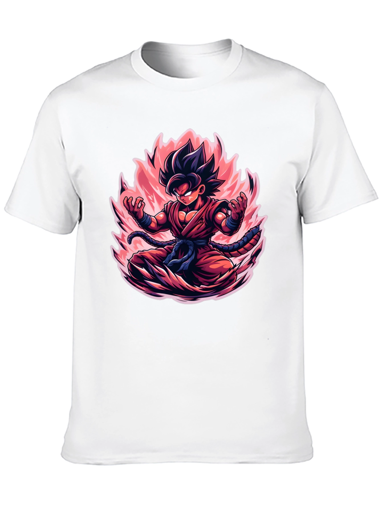 Goku Cartoon Graphic Black T-Shirt