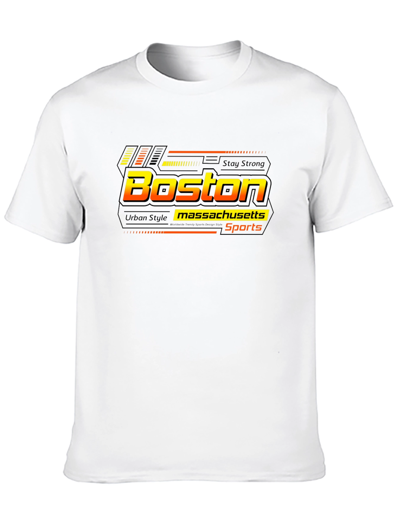 Boston Massachusetts Sports Black T-Shirt