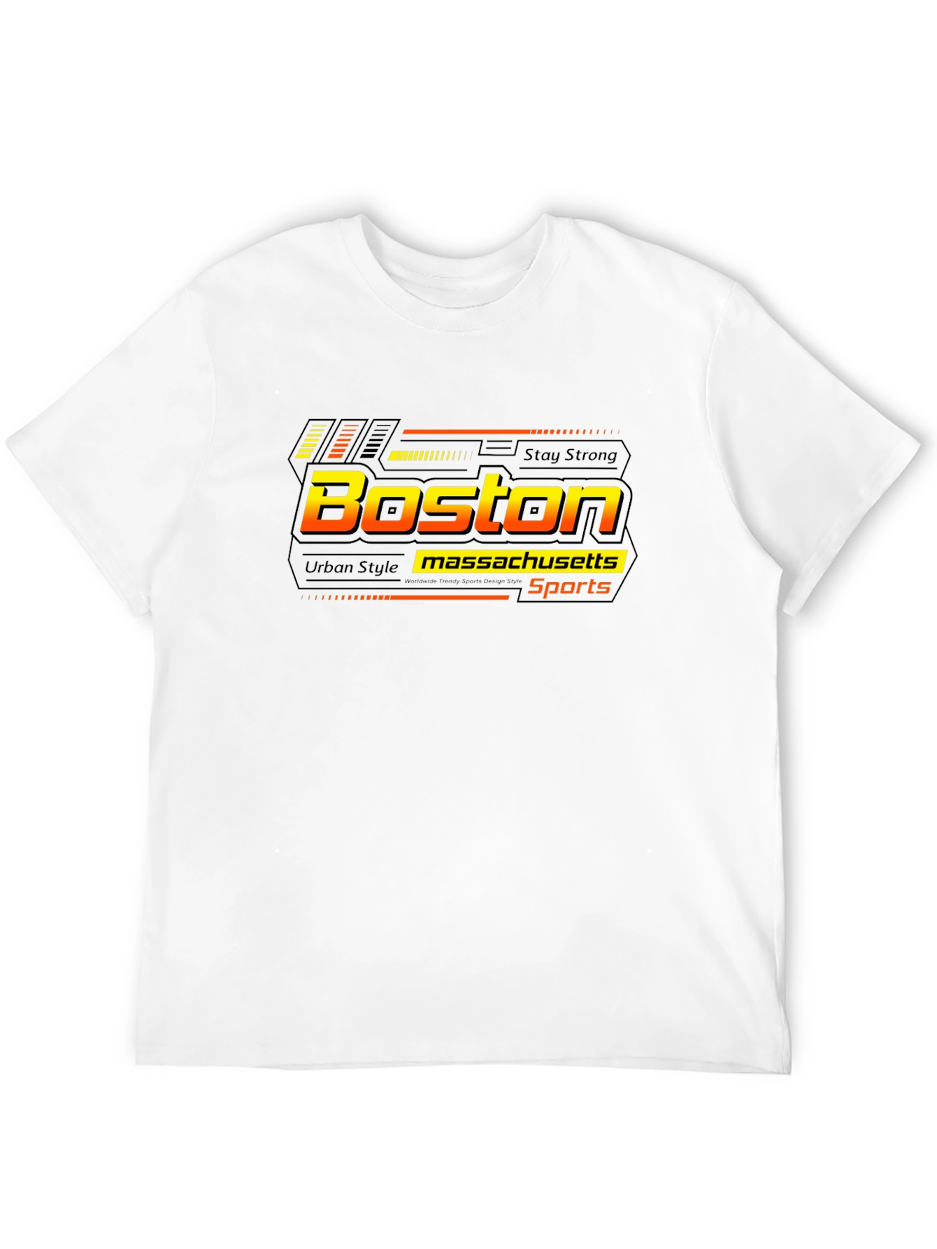 Boston Massachusetts Sports Black T-Shirt