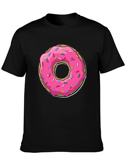 Pink Donut Graphic Tee - Casual Fun Style
