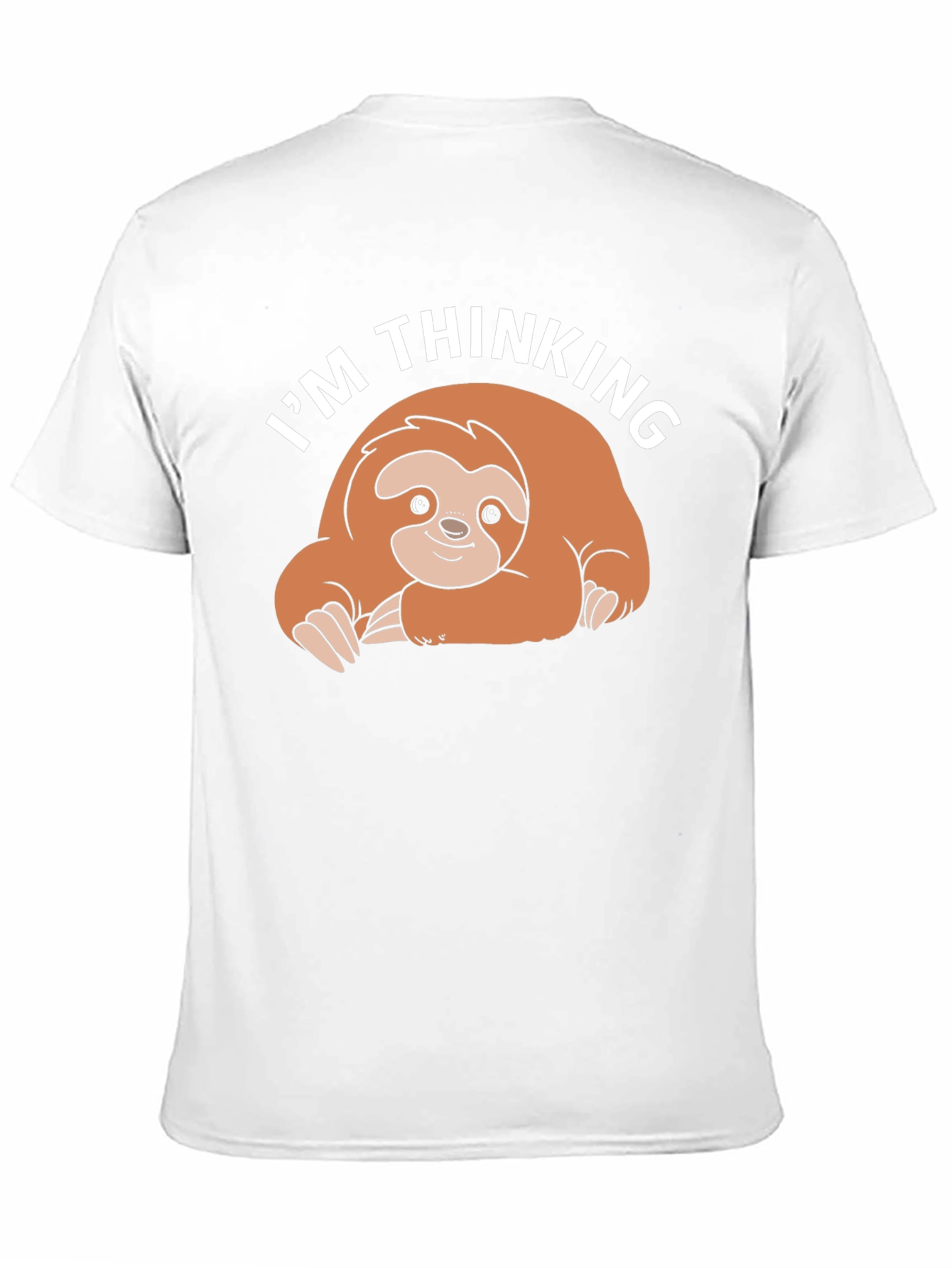 Im Thinking Sloth Black T-Shirt