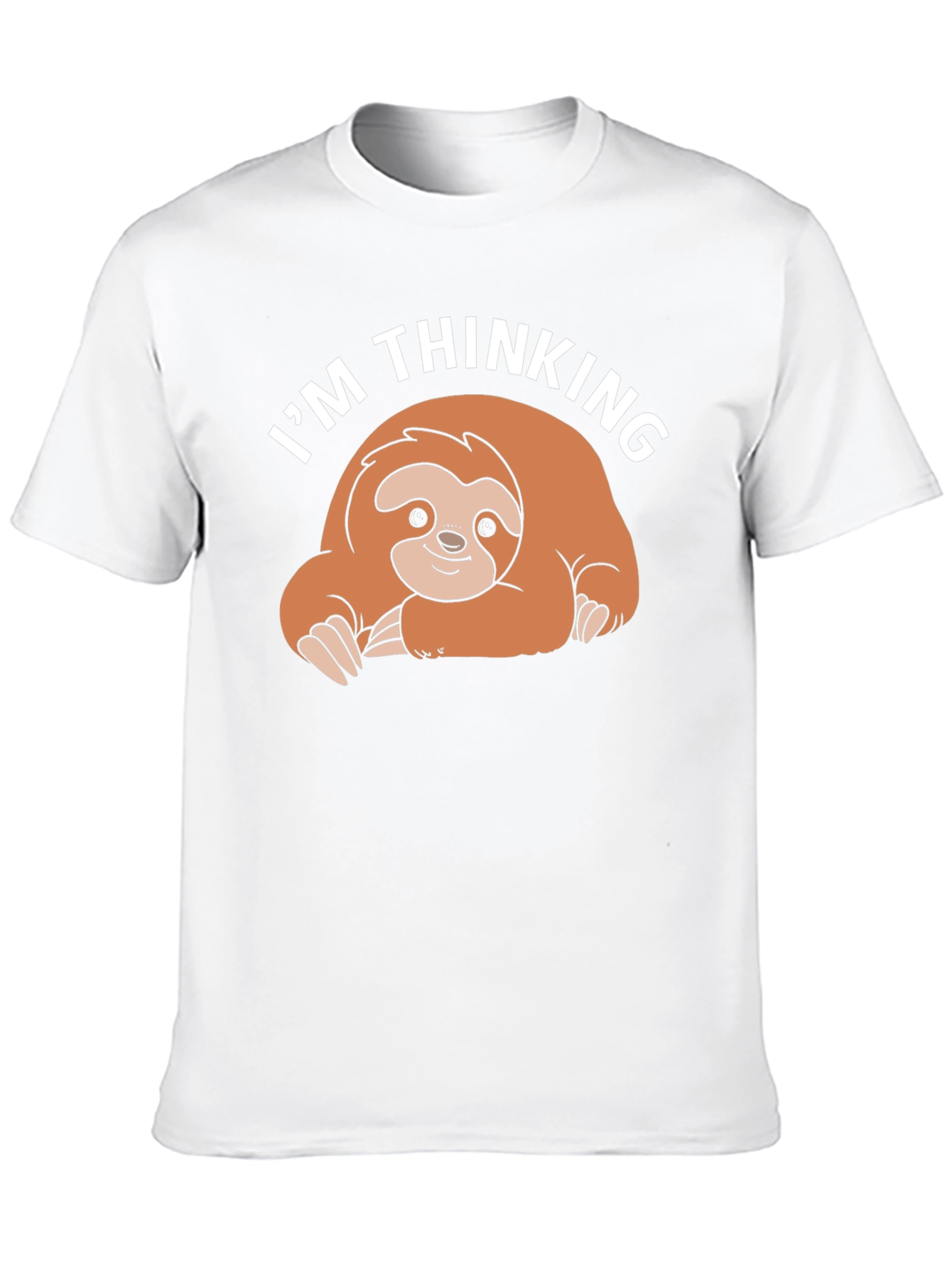 Im Thinking Sloth Black T-Shirt