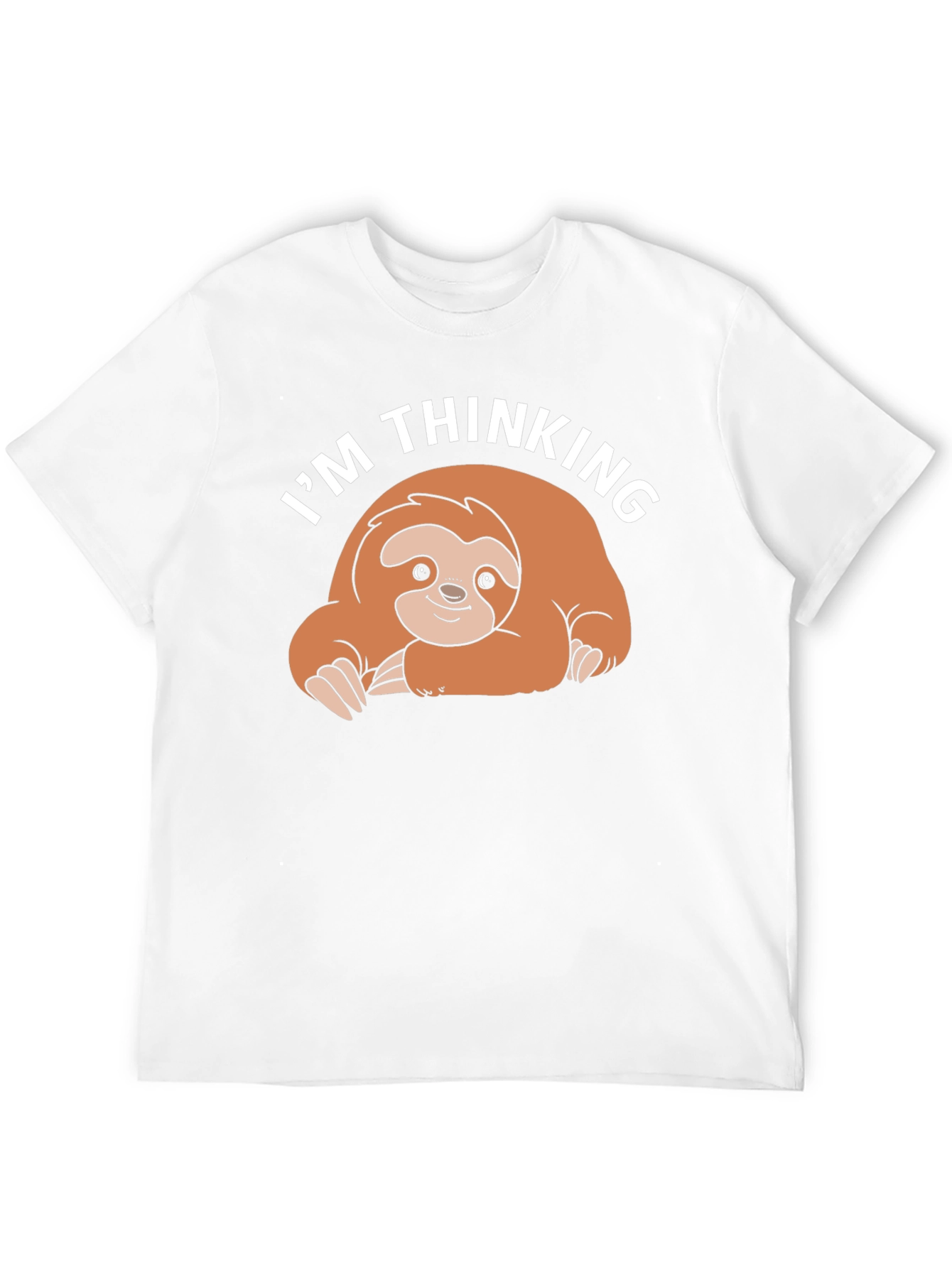 Im Thinking Sloth Black T-Shirt