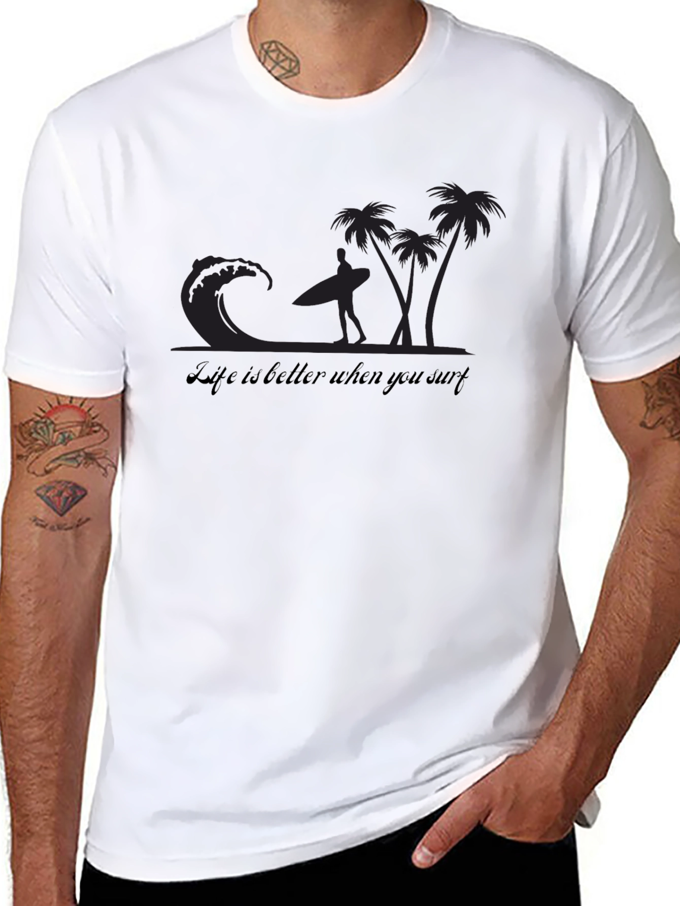 Life is Better When You Surf Graphic T-Shirt