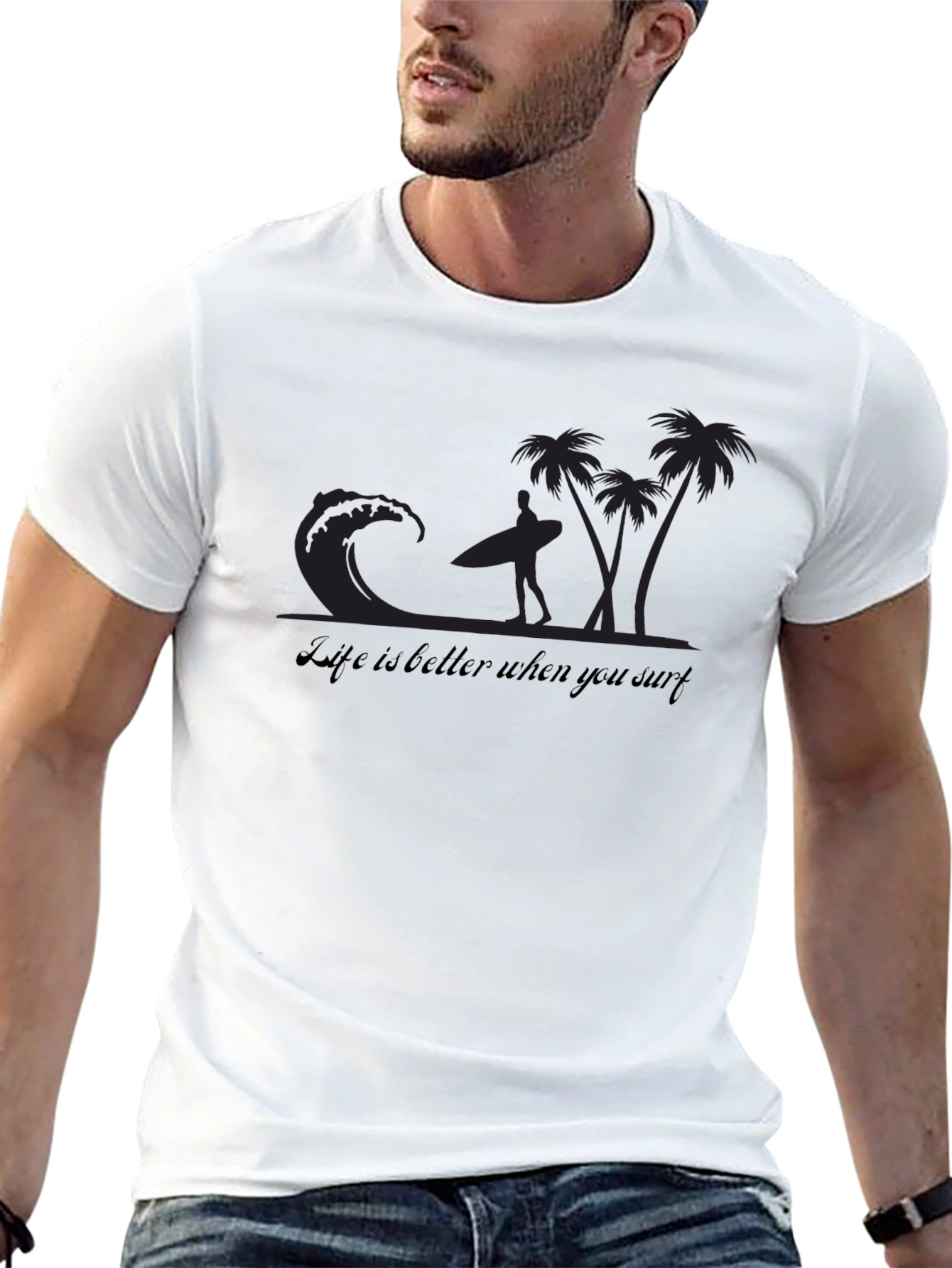 Life is Better When You Surf Graphic T-Shirt