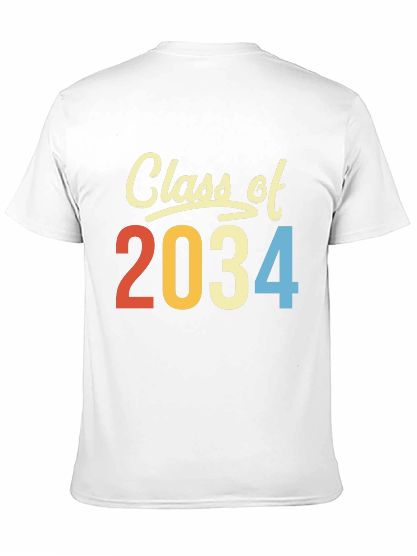 Class of 2034 T-Shirt Retro Style Graduation Tee