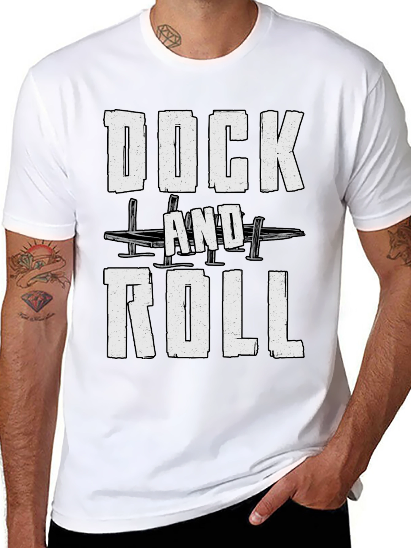 Dock and Roll Graphic T-Shirt - Soft Cotton Tee