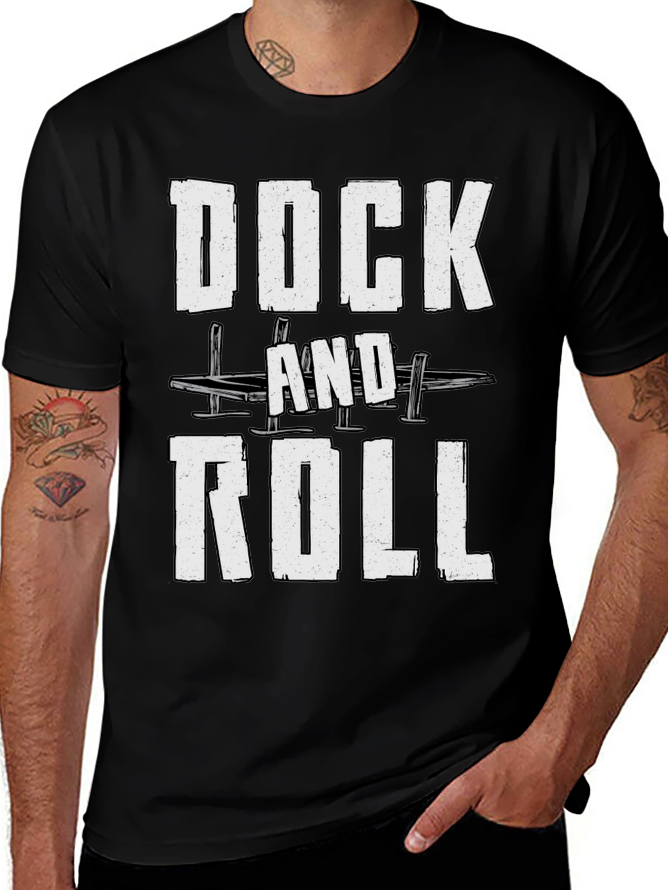 Dock and Roll Graphic T-Shirt - Soft Cotton Tee