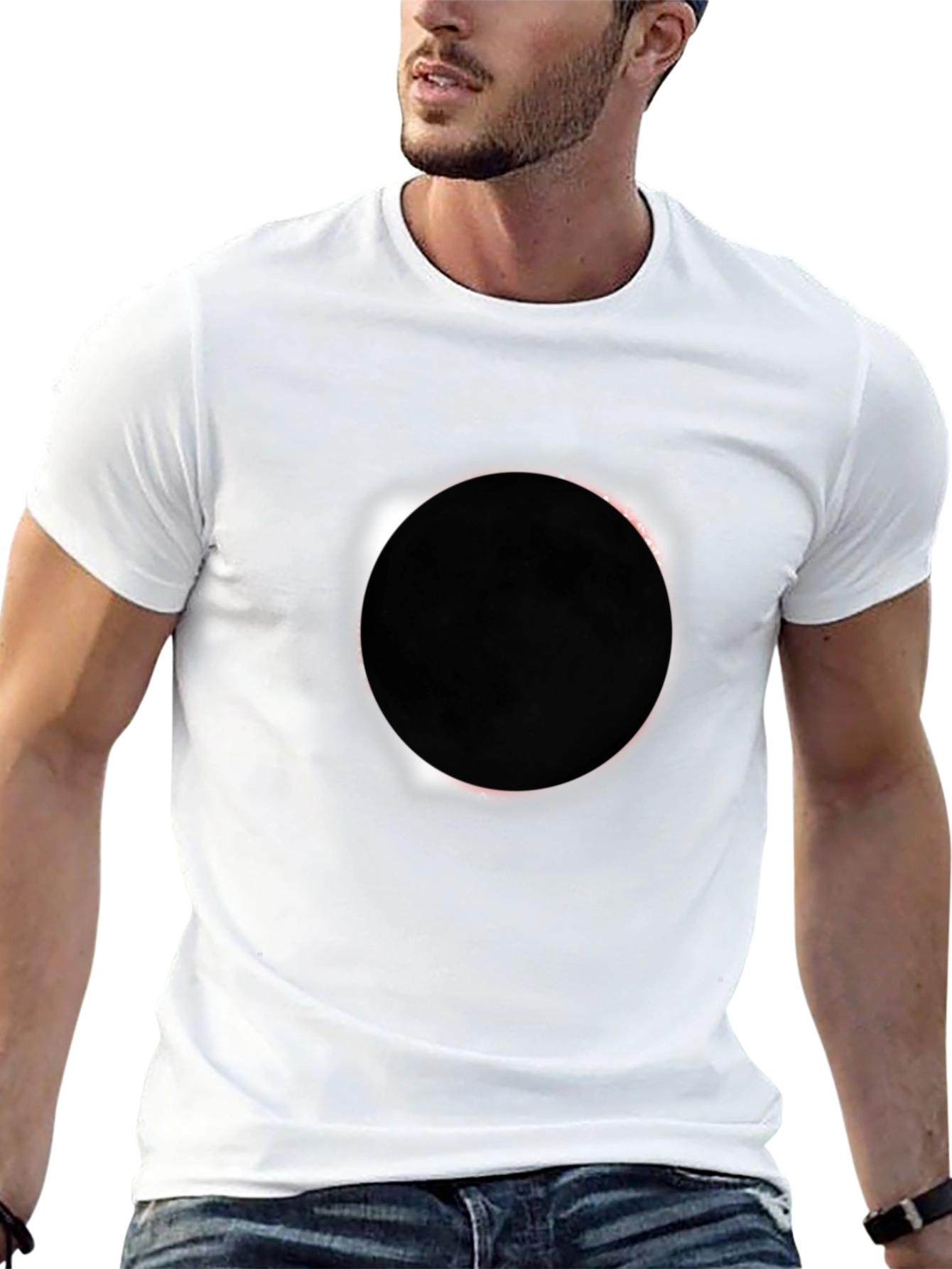 Solar Eclipse Graphic Black T-Shirt