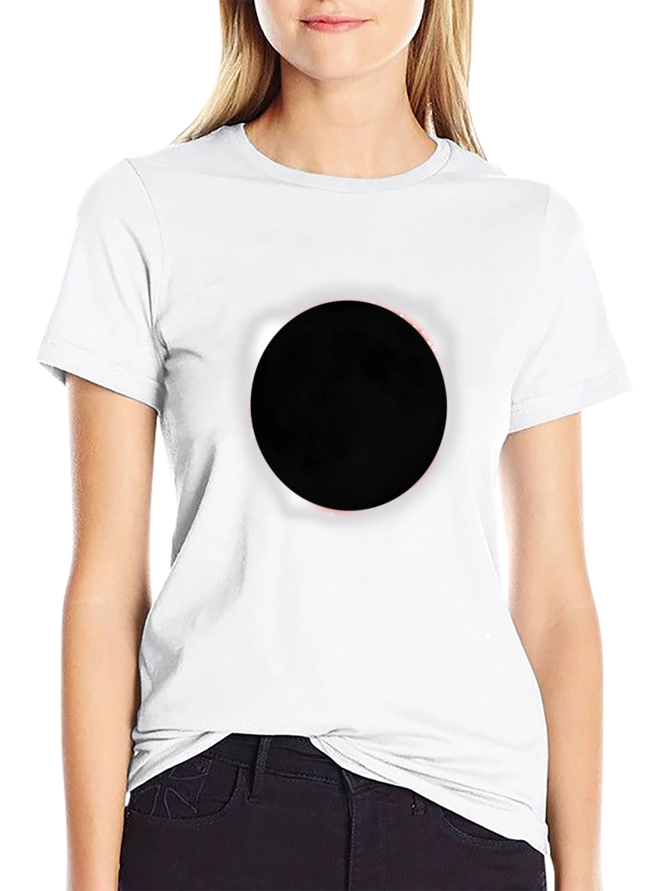Solar Eclipse Graphic Black T-Shirt