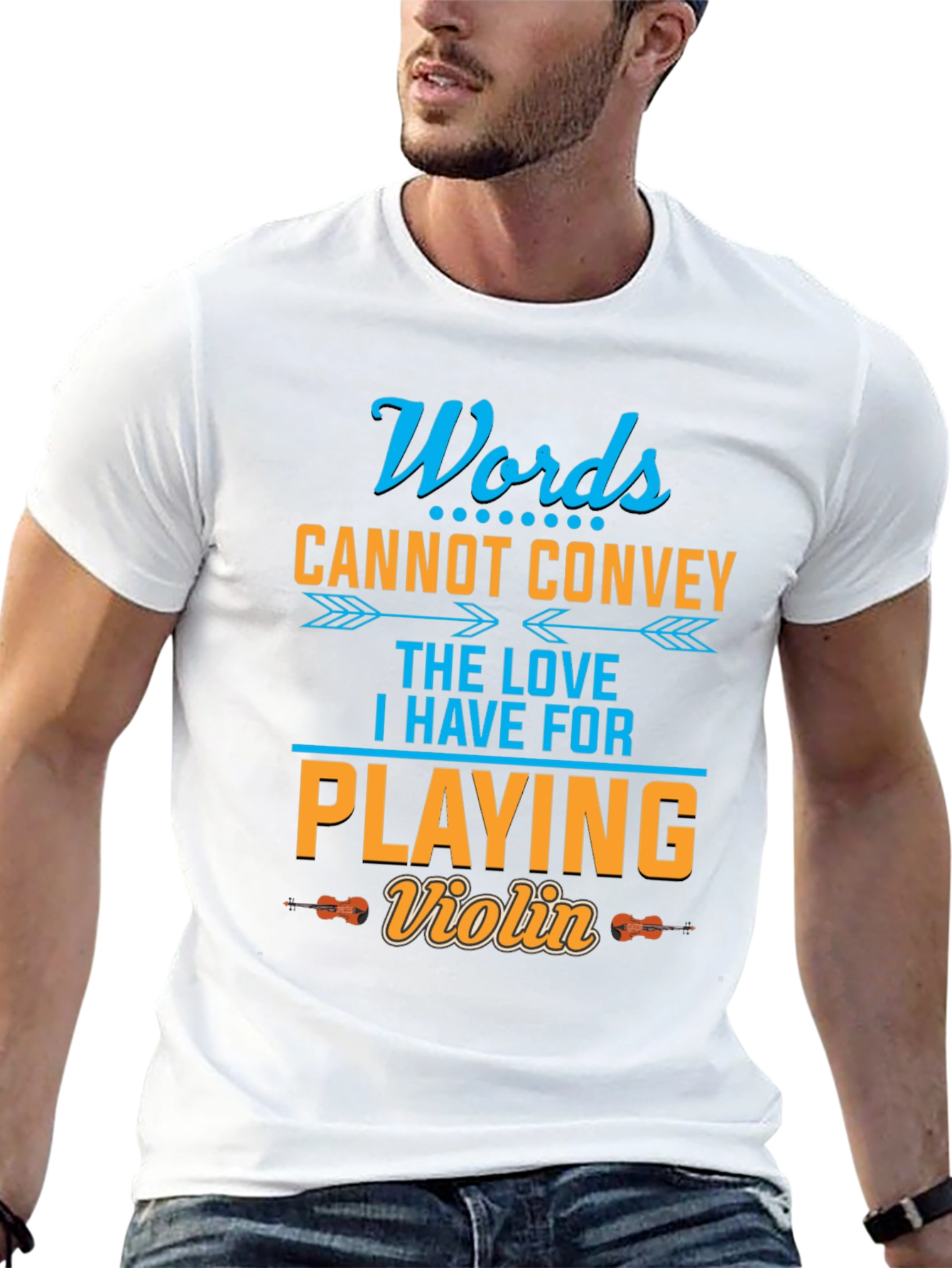 Words Cannot Convey Violin T-Shirt