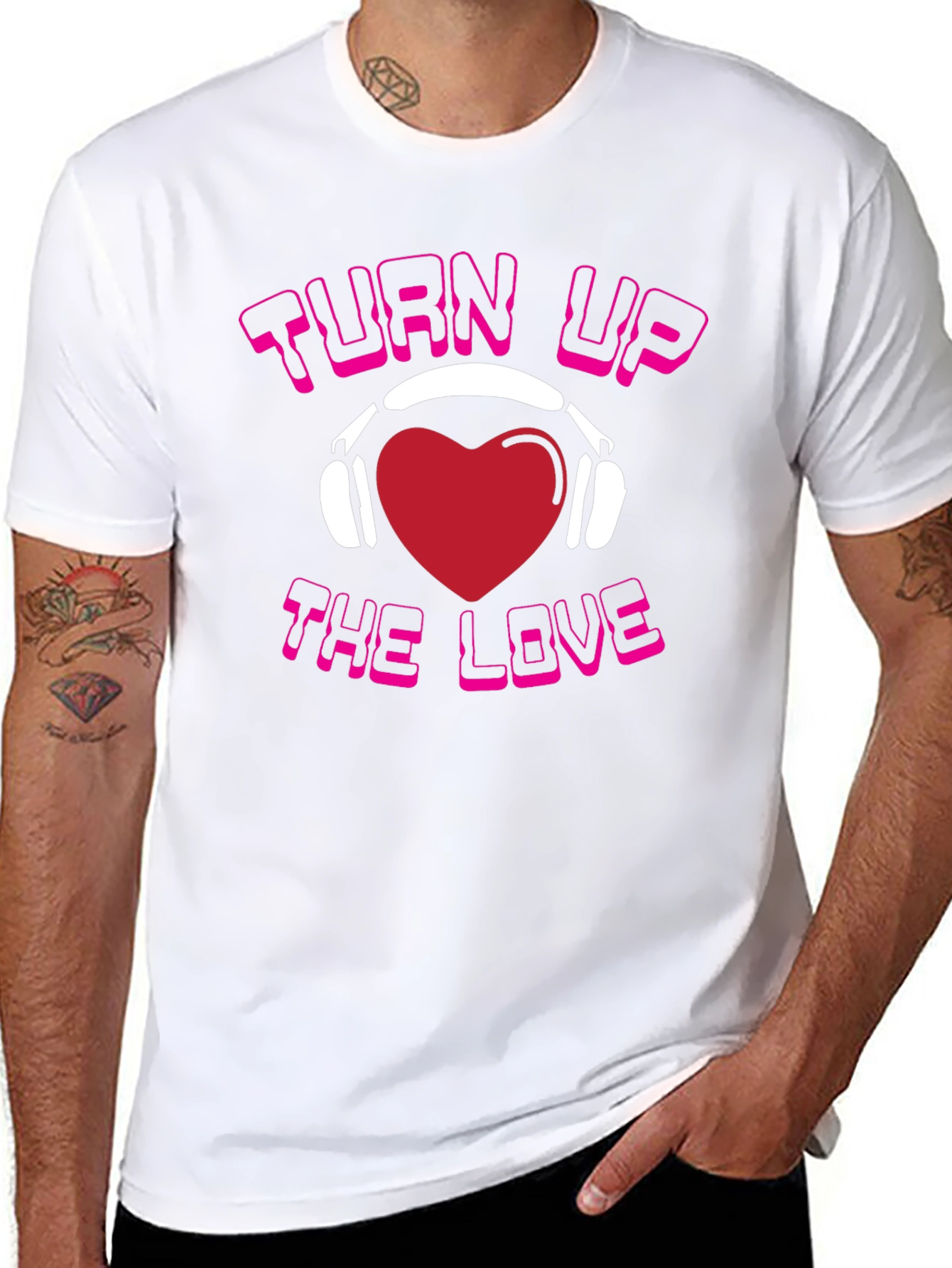 Turn Up The Love Graphic T-Shirt