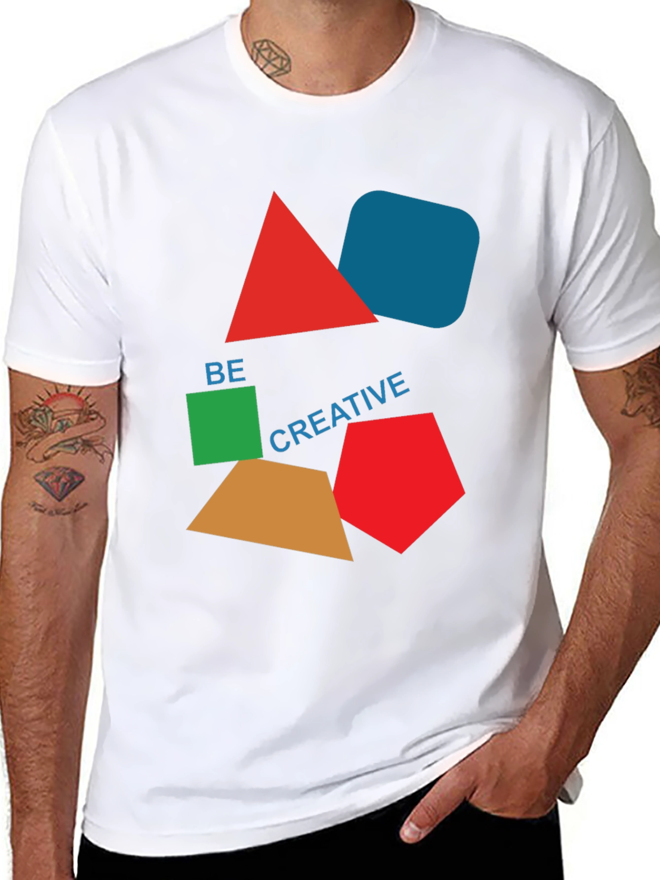 Geometric Art T-Shirt - Be Creative Design