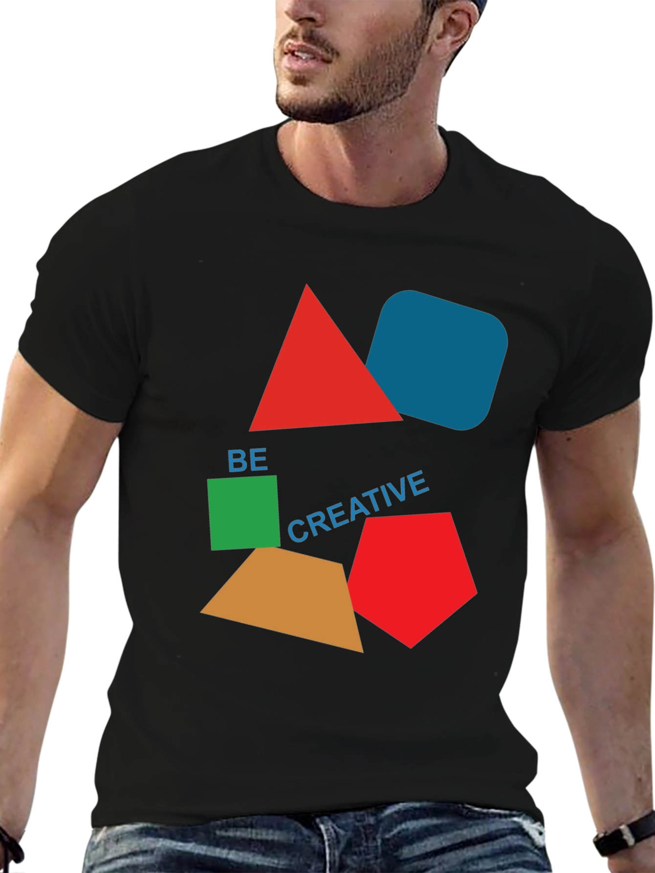 Geometric Art T-Shirt - Be Creative Design