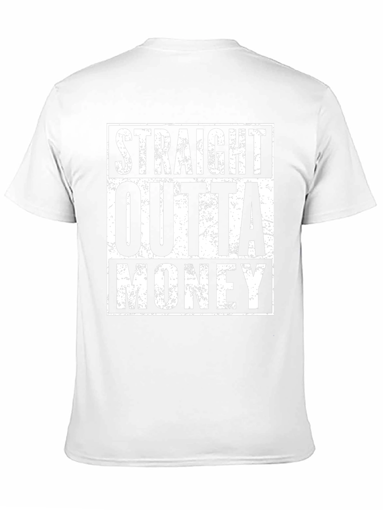 Straight Outta Money Black Graphic Tee