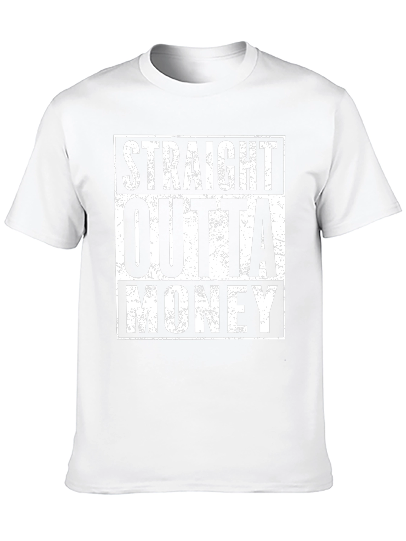 Straight Outta Money Black Graphic Tee