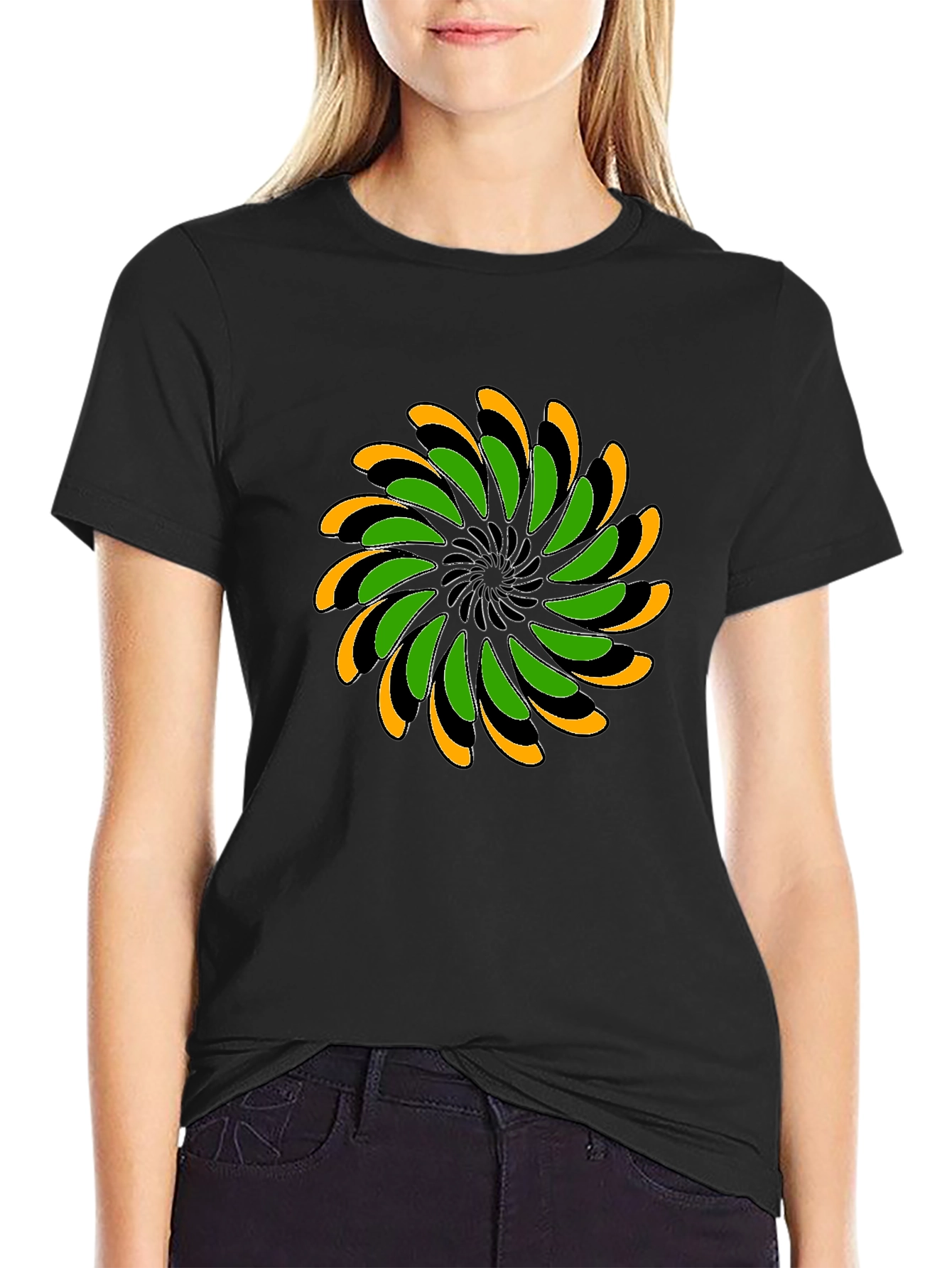 Abstract Swirl Graphic T-Shirt