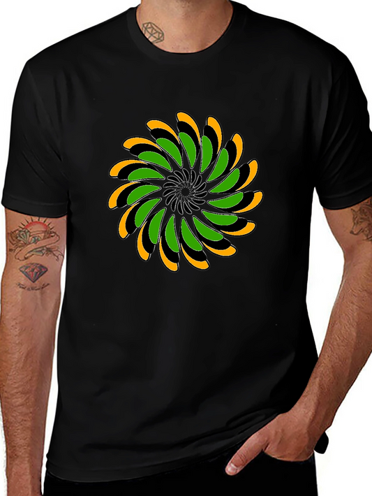Abstract Swirl Graphic T-Shirt