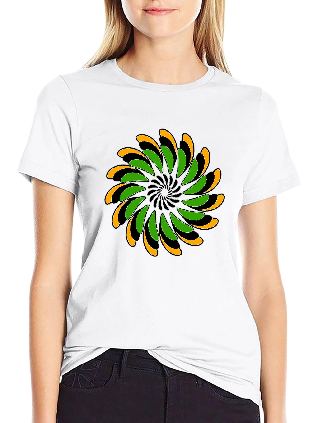 Abstract Swirl Graphic T-Shirt