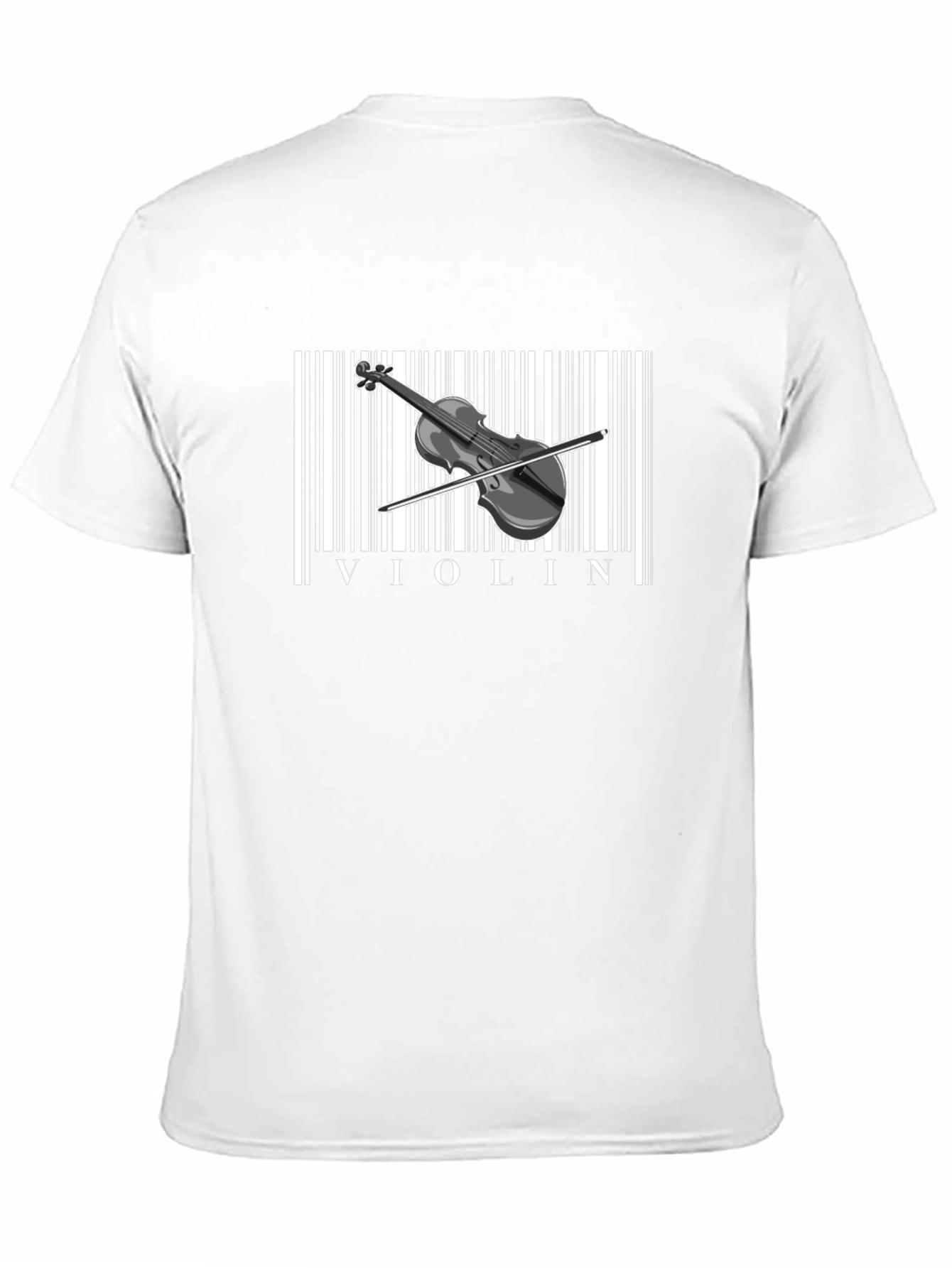 Violin Barcode T-Shirt - Music Lover Tee
